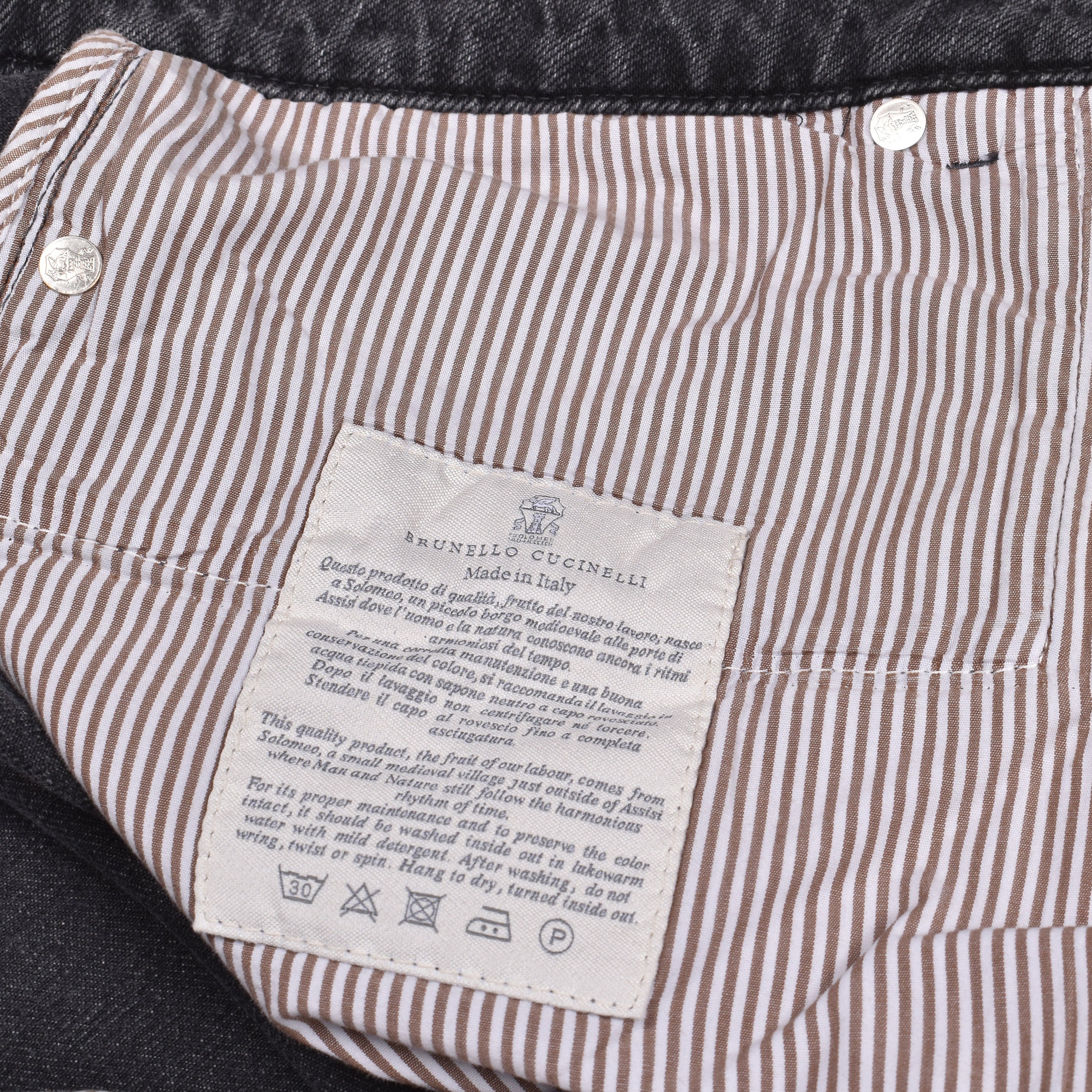 BRUNELLO CUCINELLI MEN'S 5 POCKET DENIM JEANS STYLE LEISURE FIT COTTON PANTS NEW