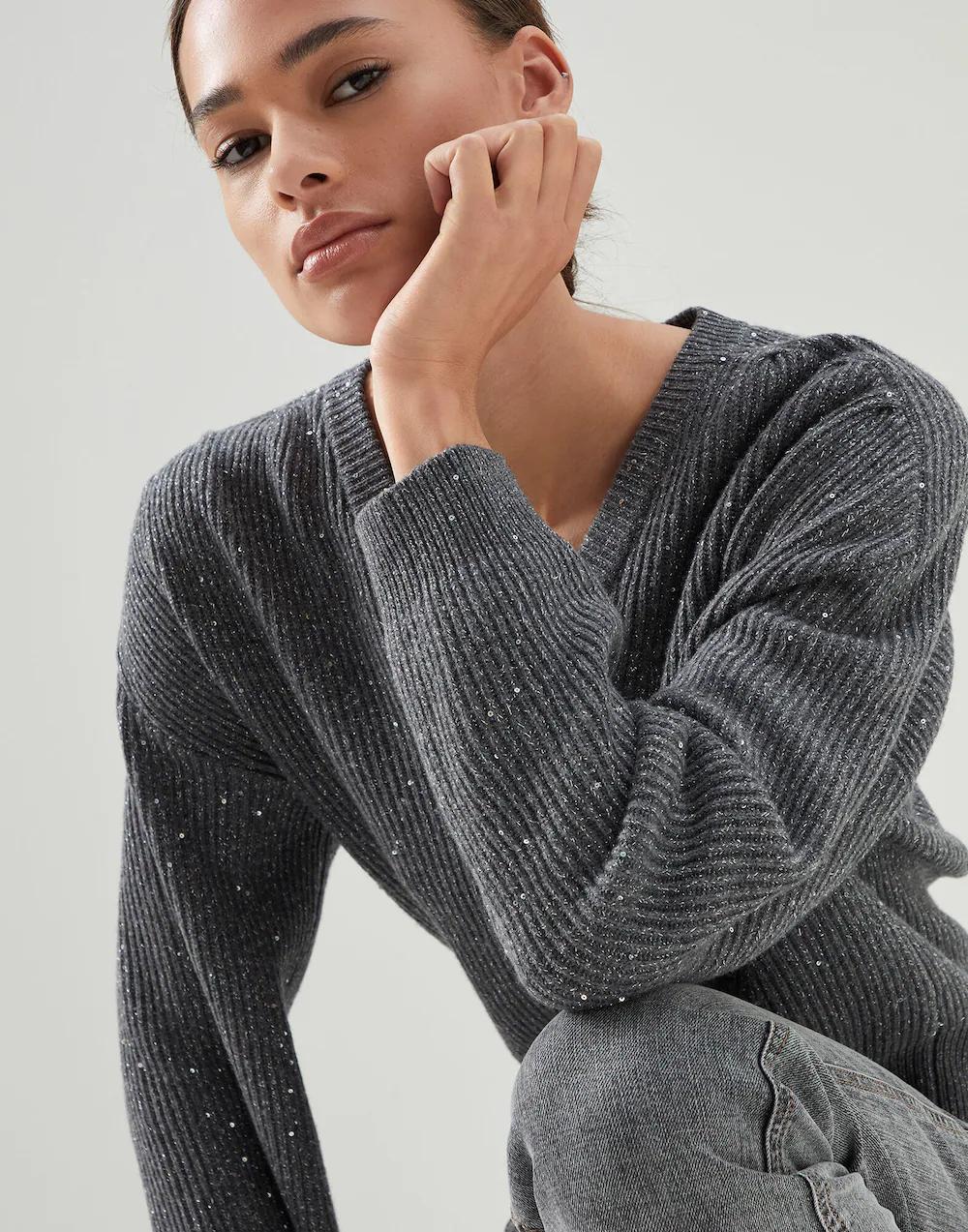 BRUNELLO CUCINELLI WOMEN'S SWEATER MBM755902_C503 NWT
