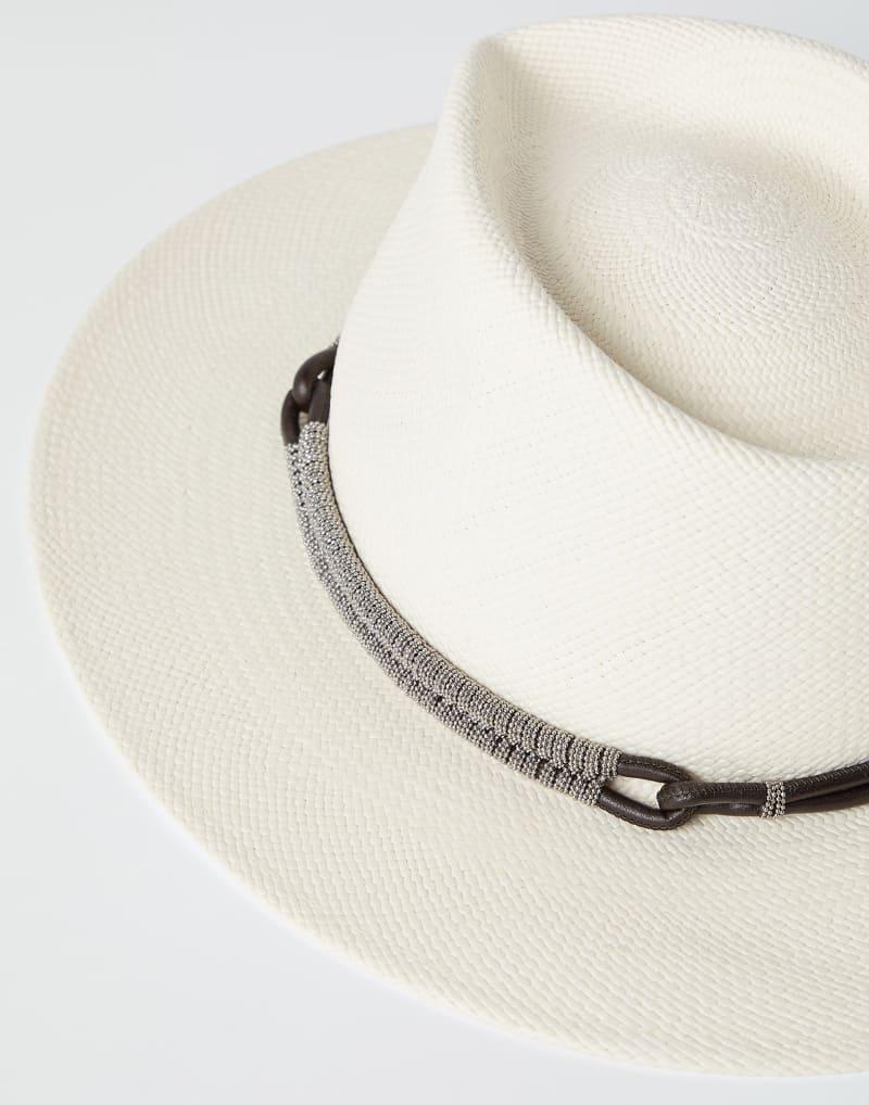 BRUNELLO CUCINELLI WOMEN'S OFF WHITE STRAW HAT