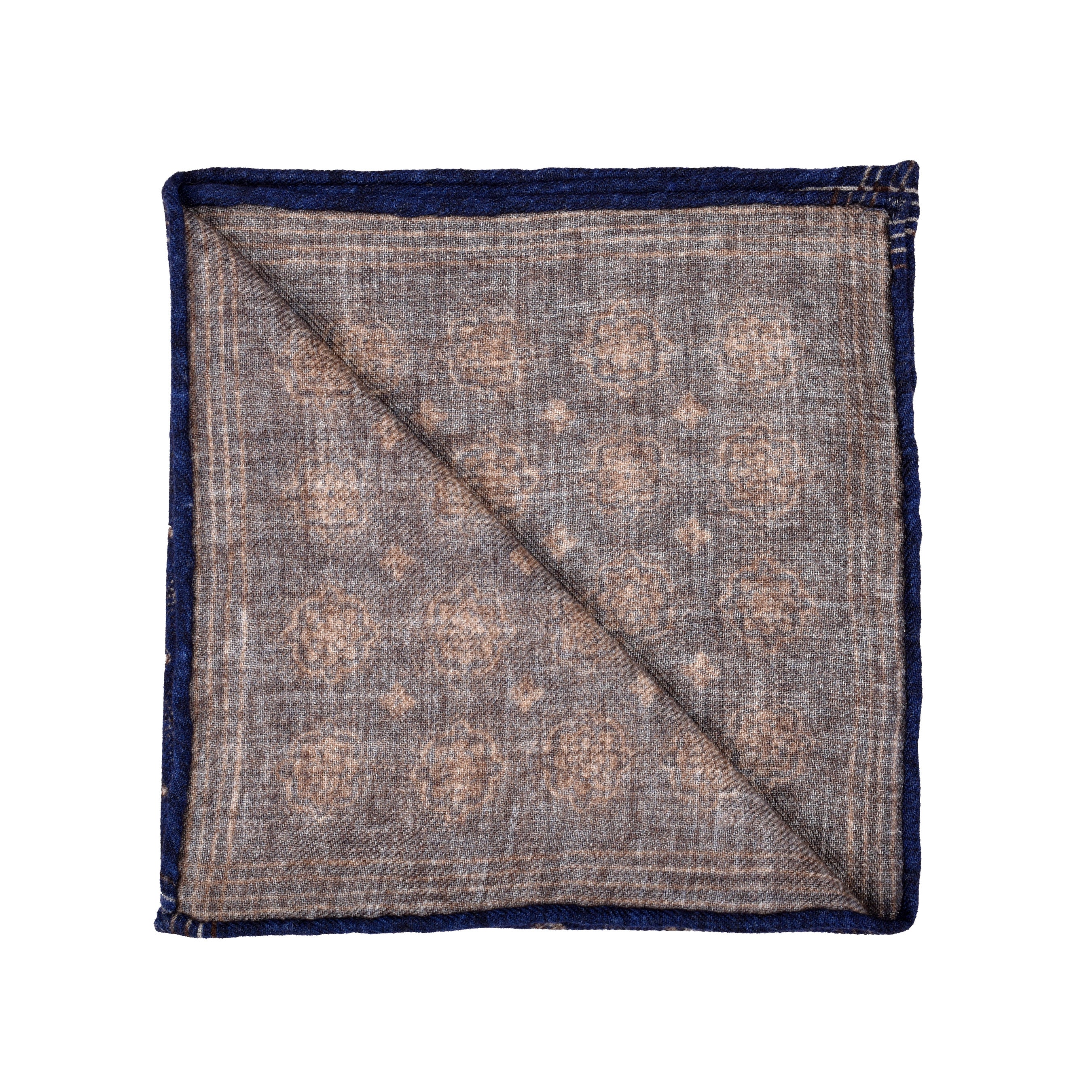 BRUNELLO CUCINELLI MEN'S 100% WOOL POCKET SQUARE