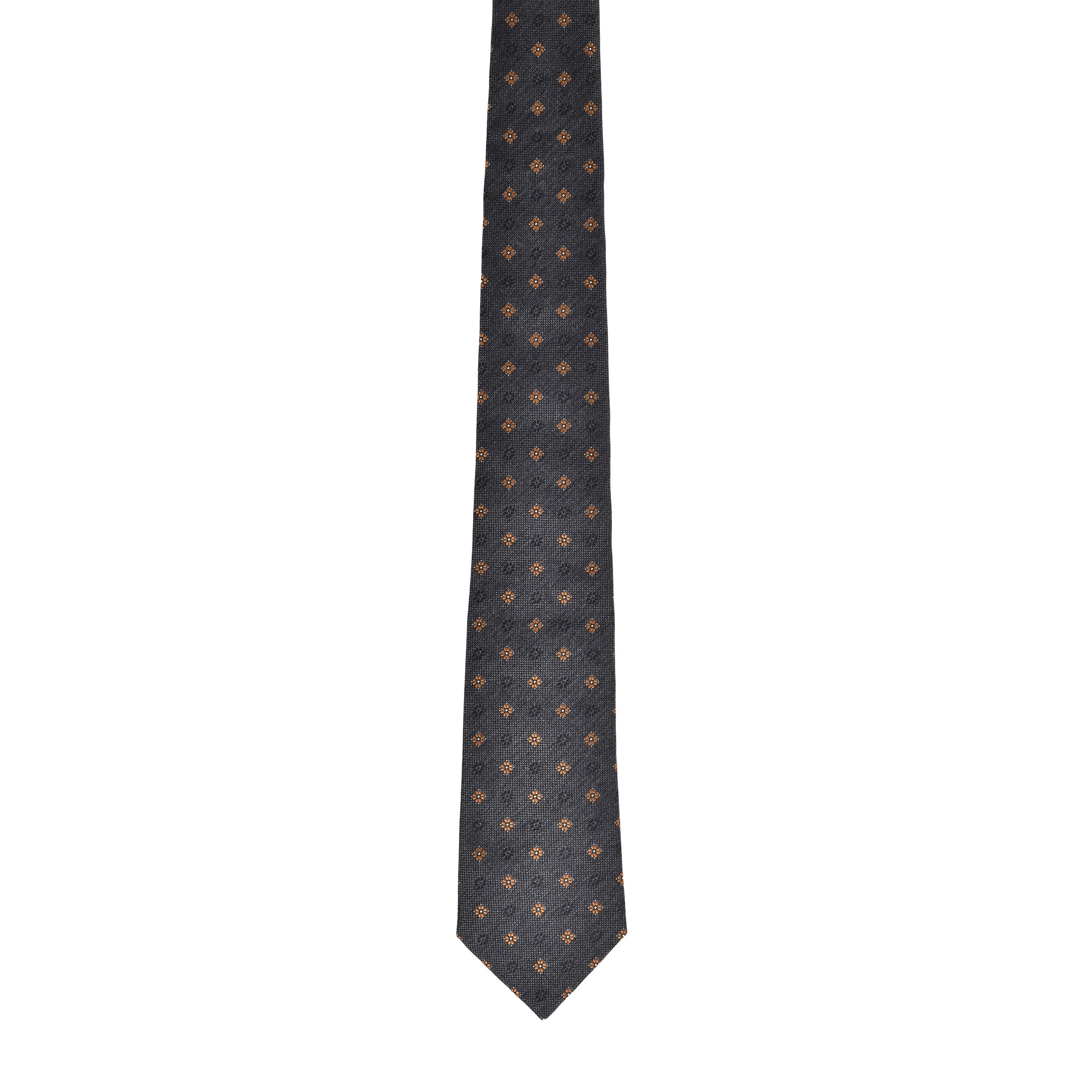 BRUNELLO CUCINELLI MEN'S 100% SILK GEOMETRIC /FLORAL TIE