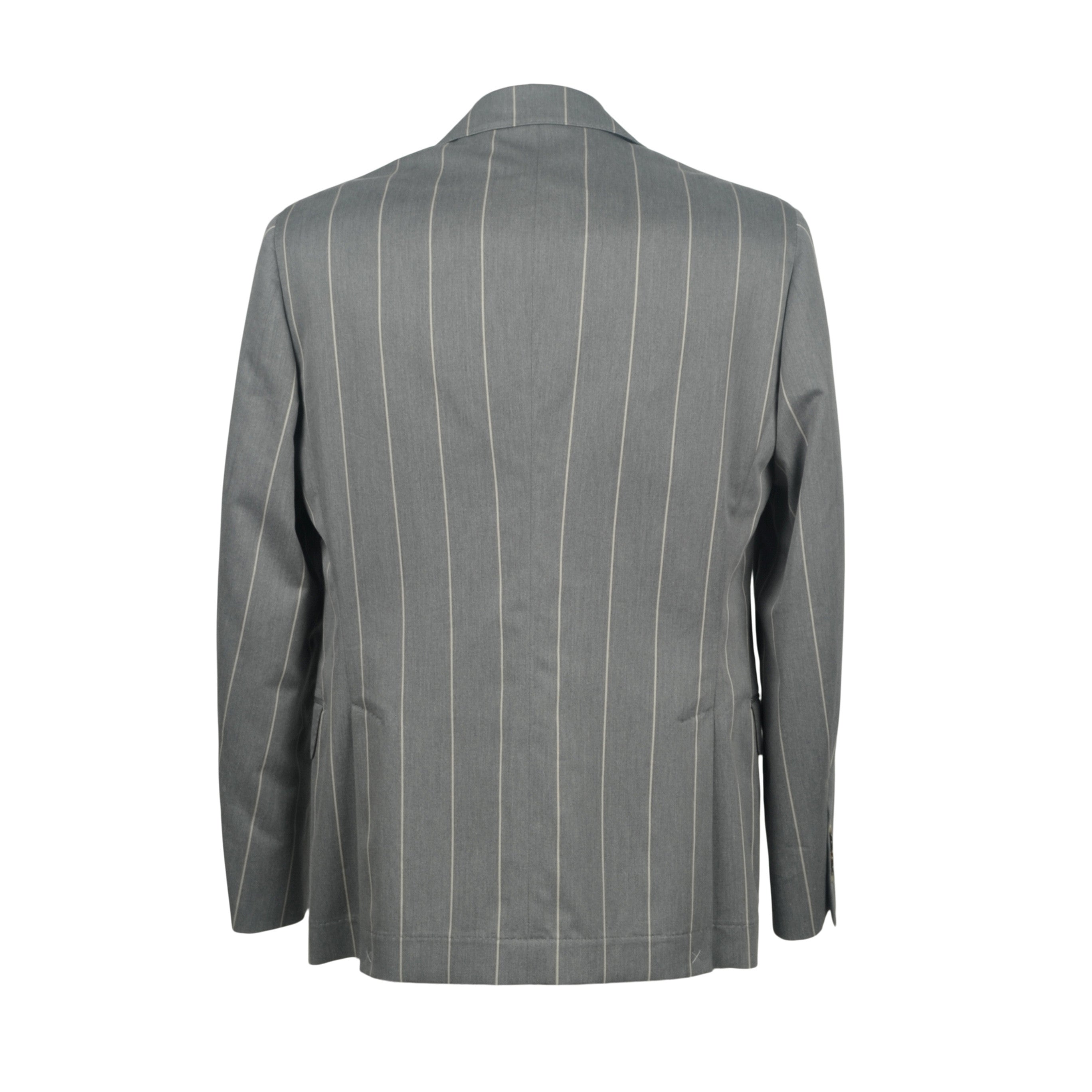 BRUNELLO CUCINELLI MEN'S LIGHT GREY WOOL BLEND BLAZER