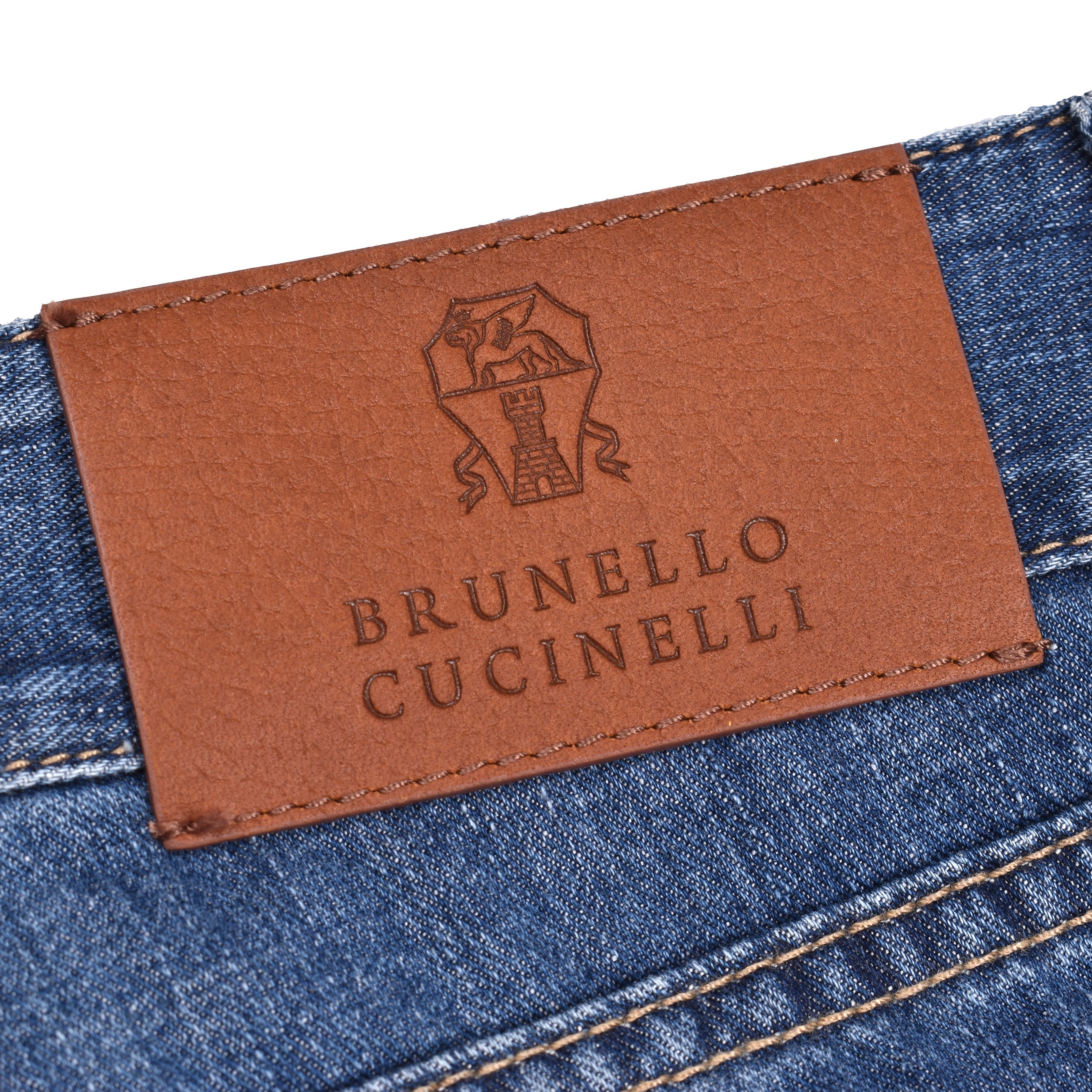 BRUNELLO CUCINELLI MEN'S OLD DENIM JEANS