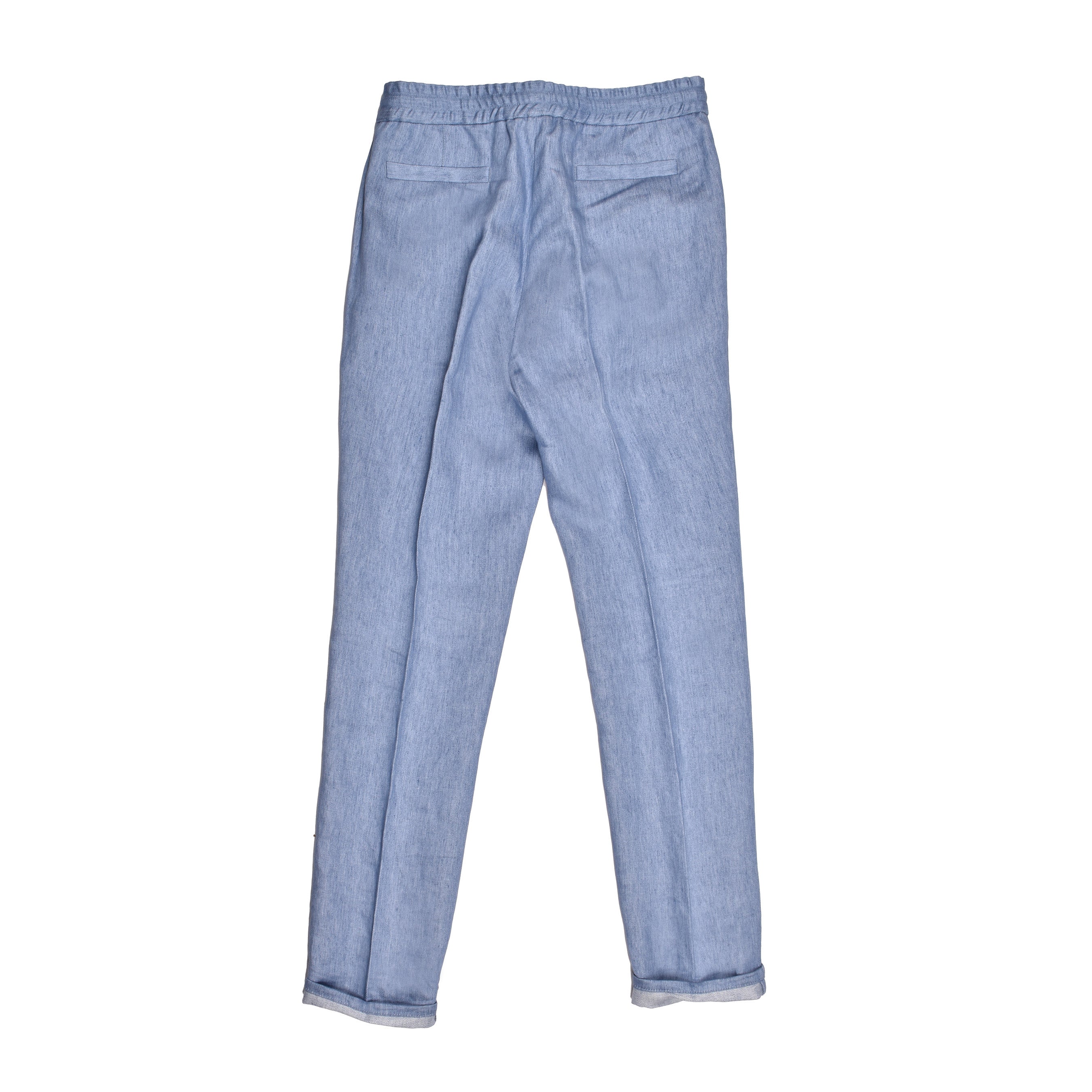 BRUNELLO CUCINELLI MEN'S 100% LINEN DENIM STYLE CASUAL PANTS/TROUSERS NEW