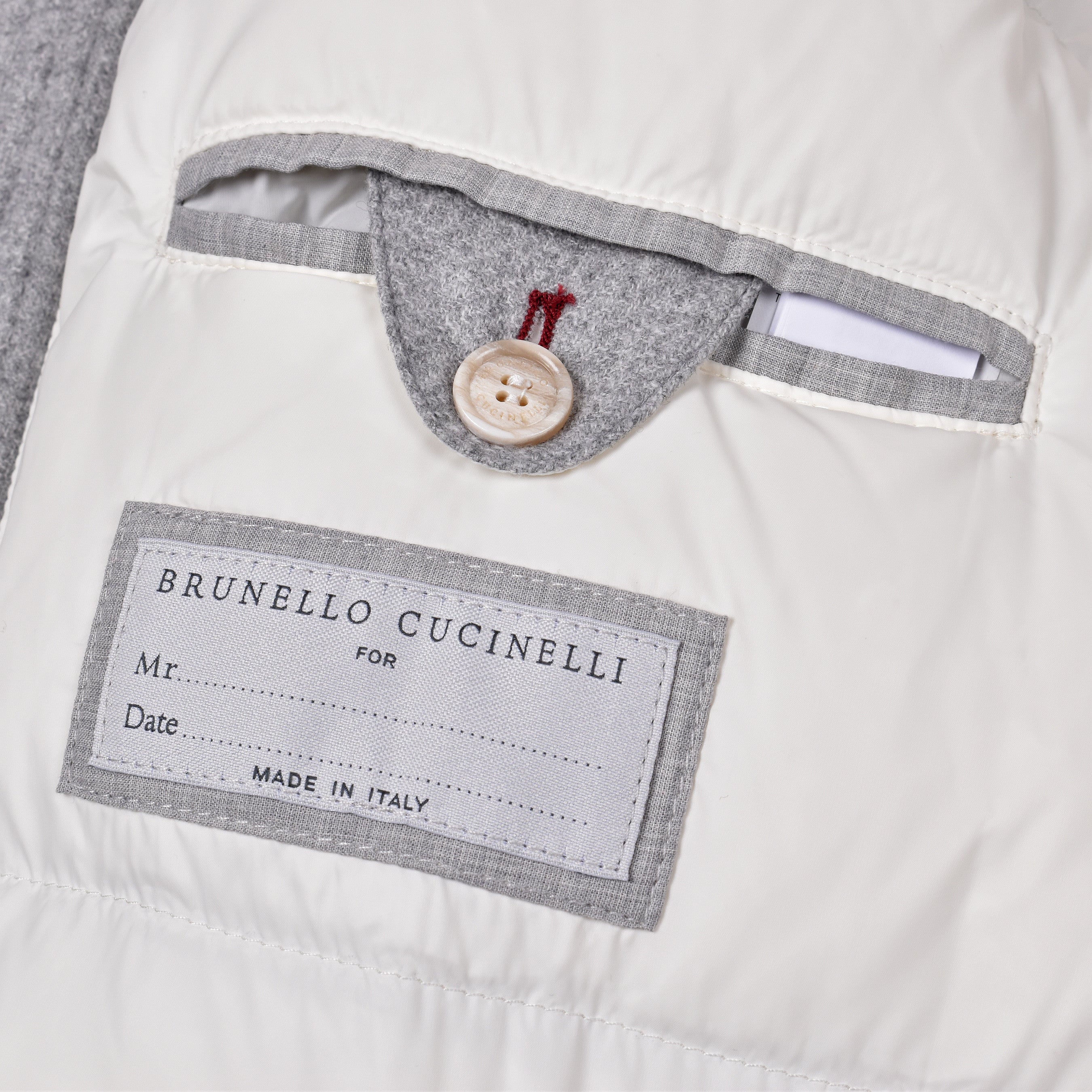 BRUNELLO CUCINELLI MEN'S FOG WOOL BLEND PUFFER PARKA