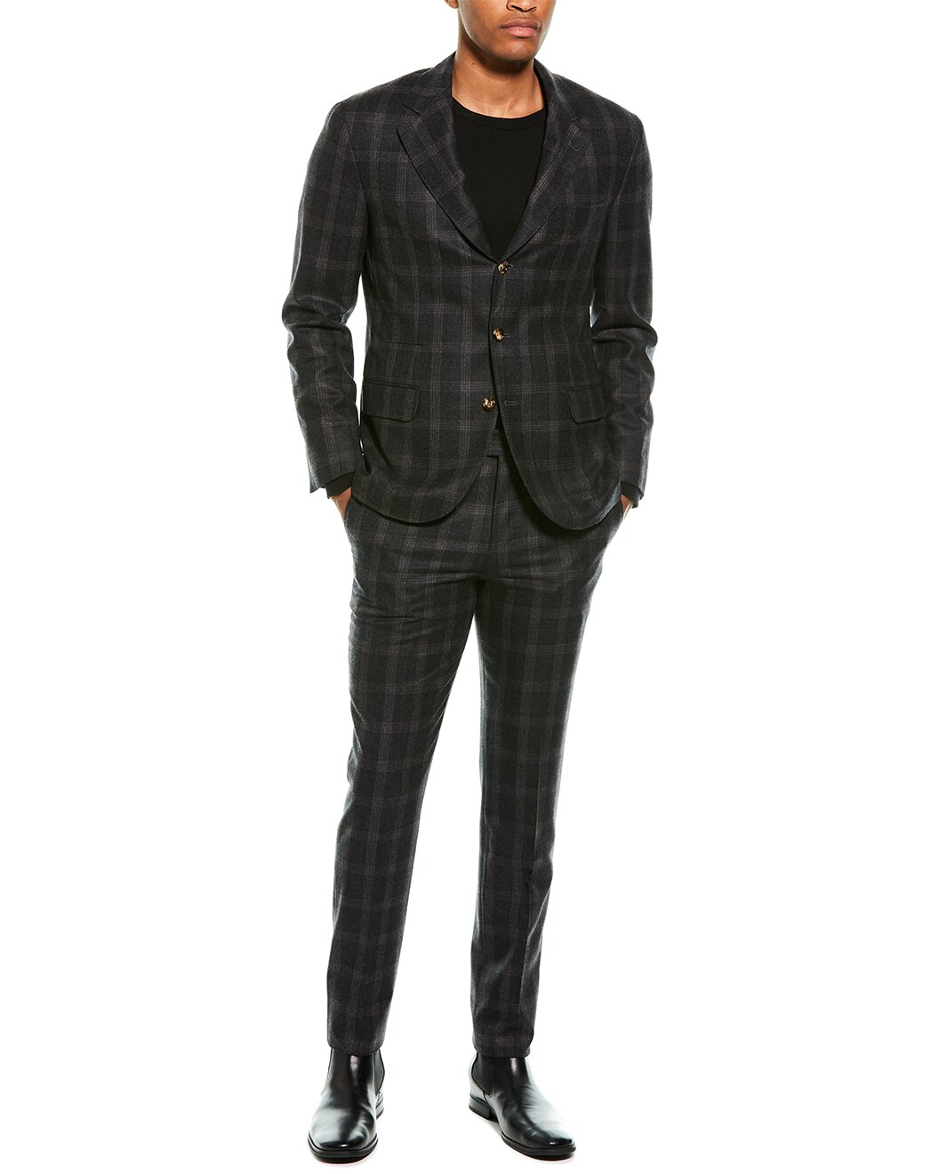 BRUNELLO CUCINELLI MEN'S SUIT MN4357BTZA_C001 NWT