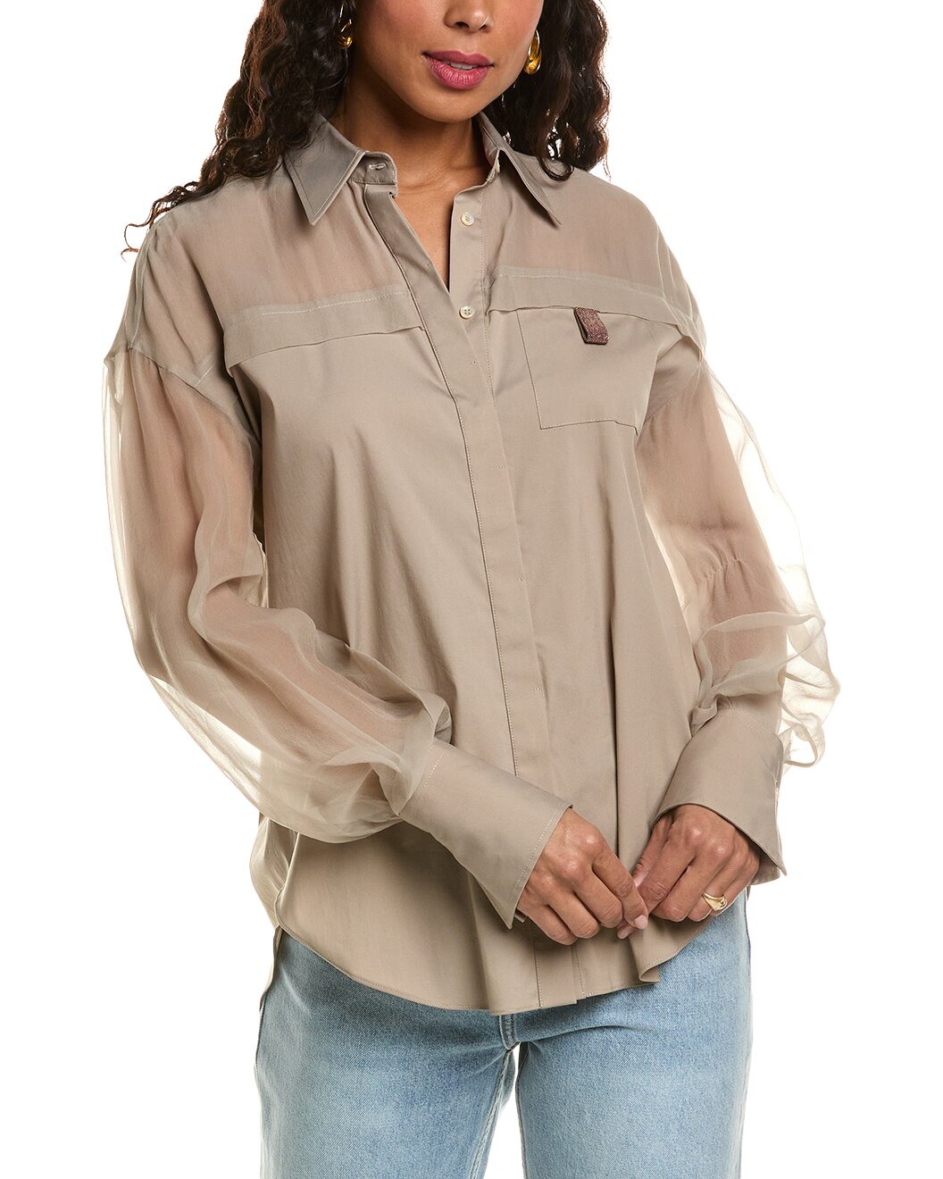 BRUNELLO CUCINELLI WOMEN'S SHIRT MP091MS806_C8660 NWT