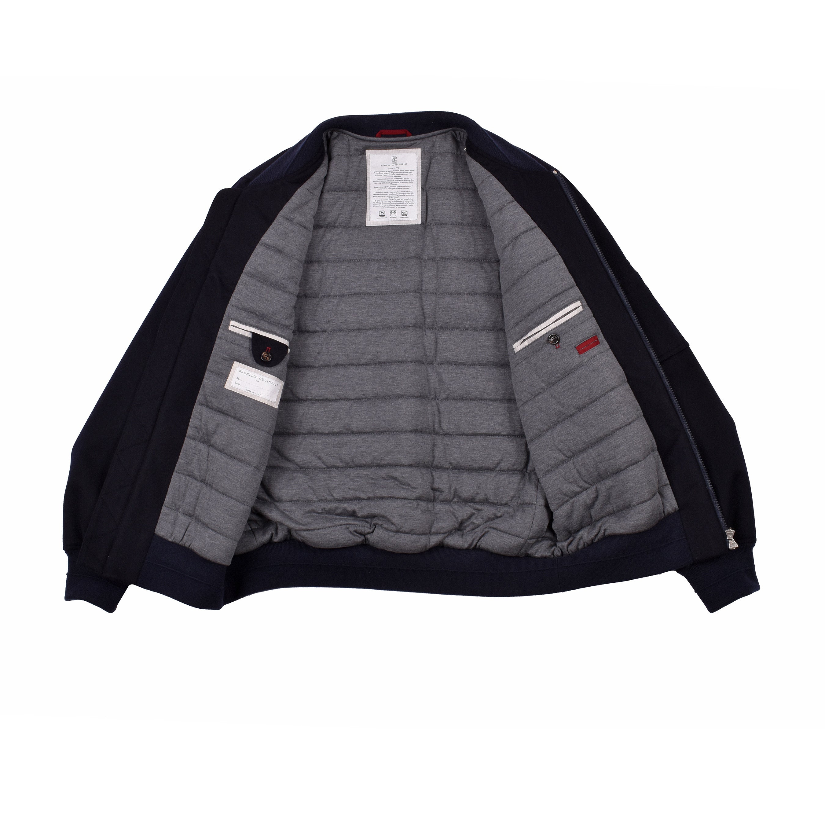 BRUNELLO CUCINELLI MEN'S 100% CASHMERE CLASSIC BOMBER STYLE JACKET NEW
