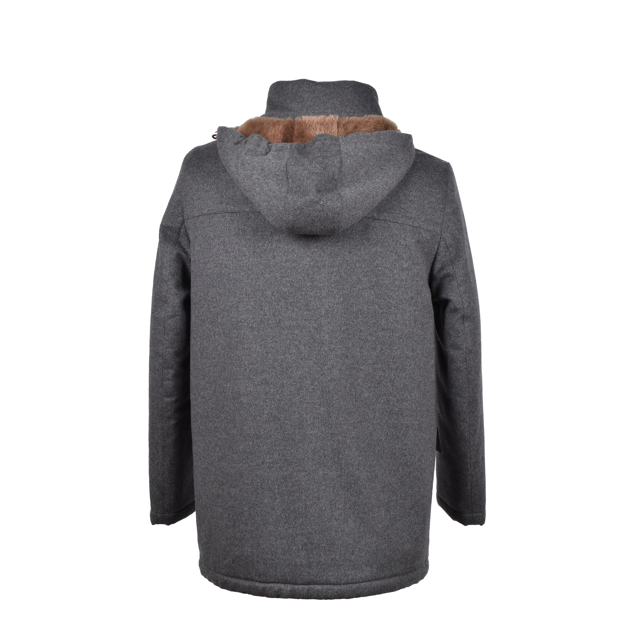 BRUNELLO CUCINELLI MEN'S SHEARLING LINED DOWN FILLED 100% CASHMERE PARKA/COAT