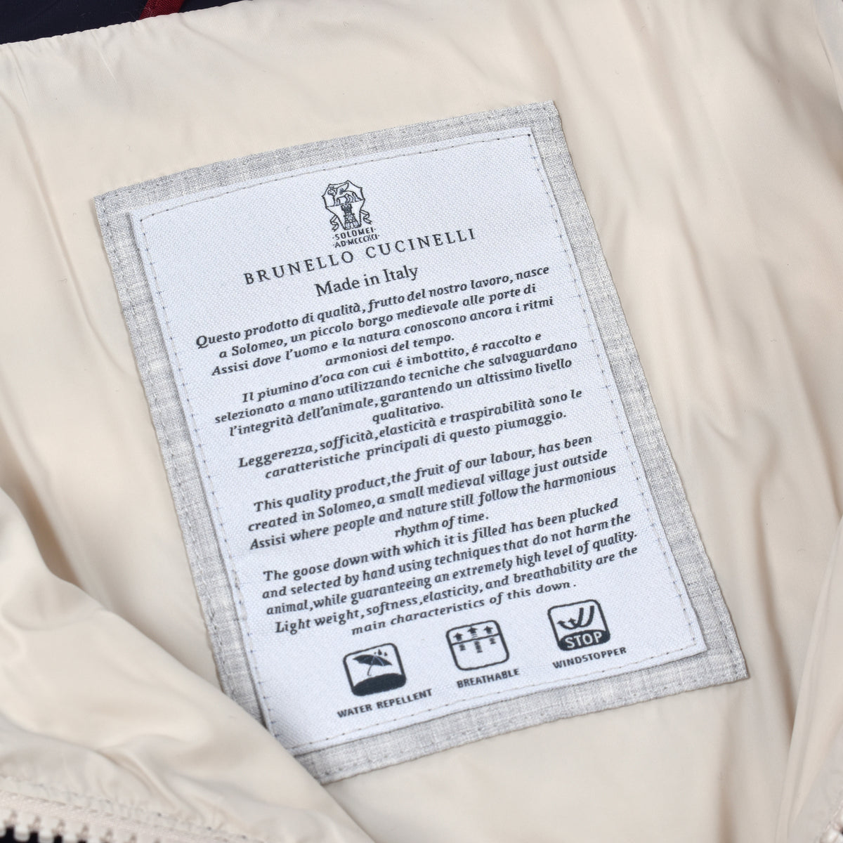 BRUNELLO CUCINELLI MEN'S NAVY QUILTED ZIP JACKET