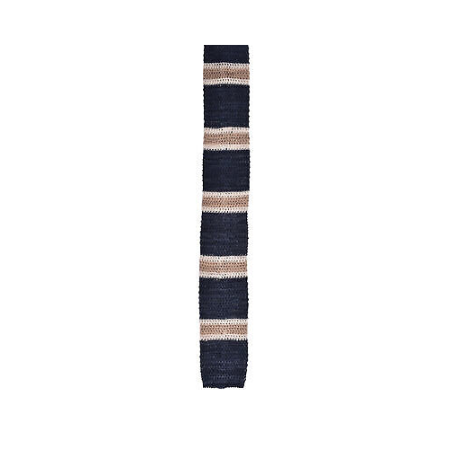 BRUNELLO CUCINELLI MENS TWO TONE SKINNY KNIT NECK TIE NEW