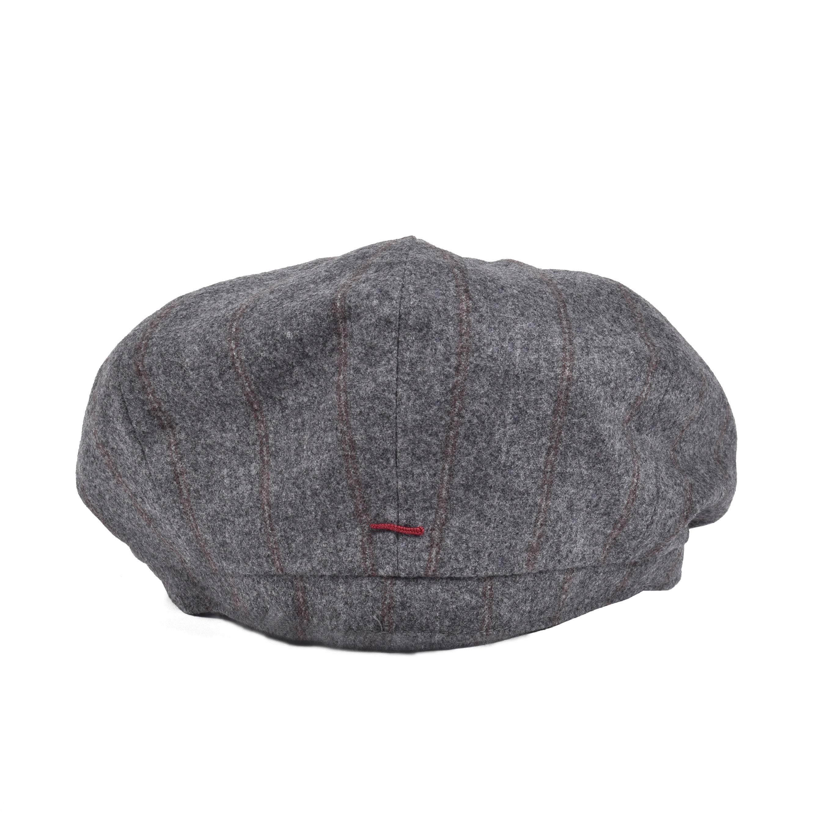 BRUNELLO CUCINELLI MEN'S GRAY WOOL BLEND FLAT CAP