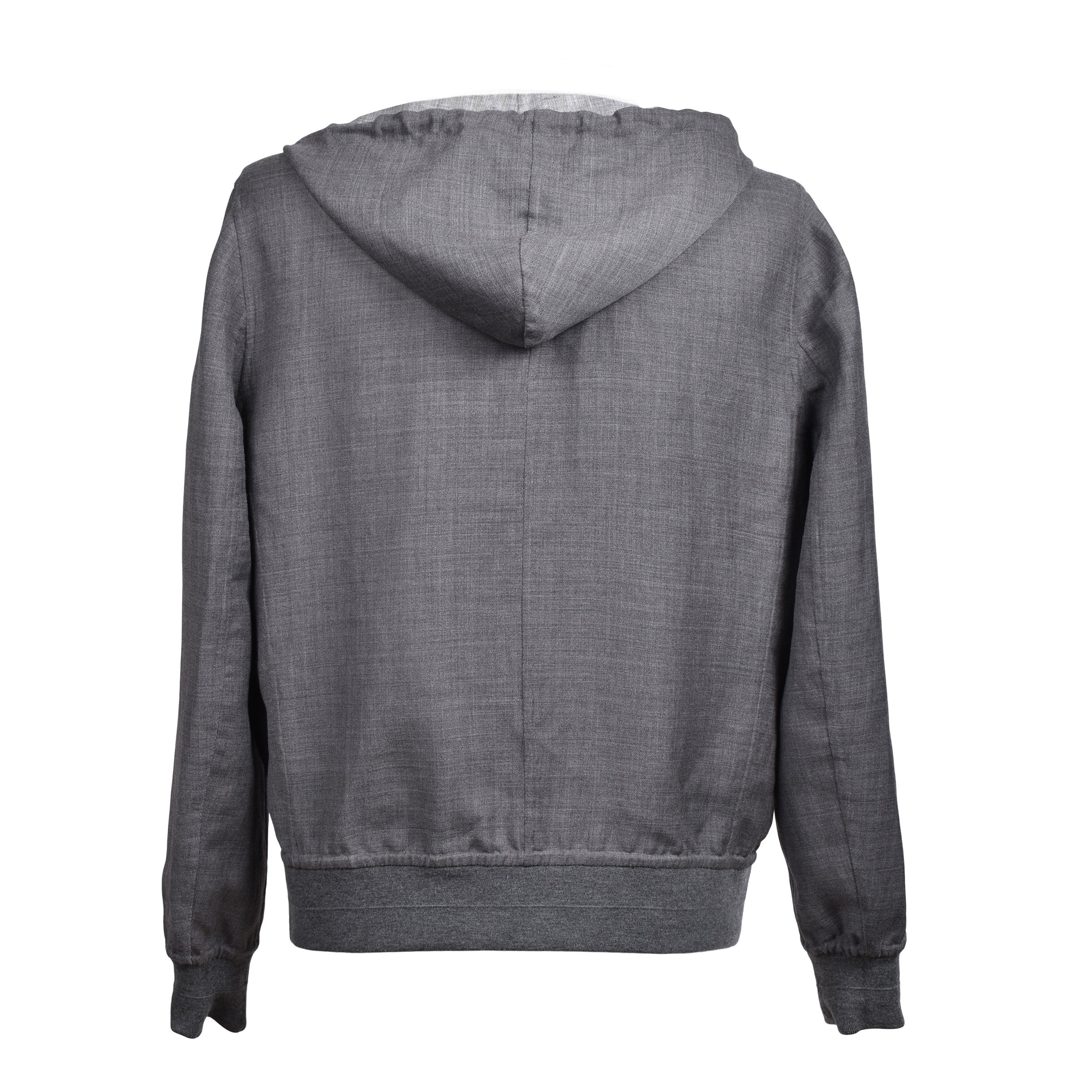 BRUNELLO CUCINELLI MEN'S LUXURIOUS TWO TONE REVERSIBLE HODDIE JACKET