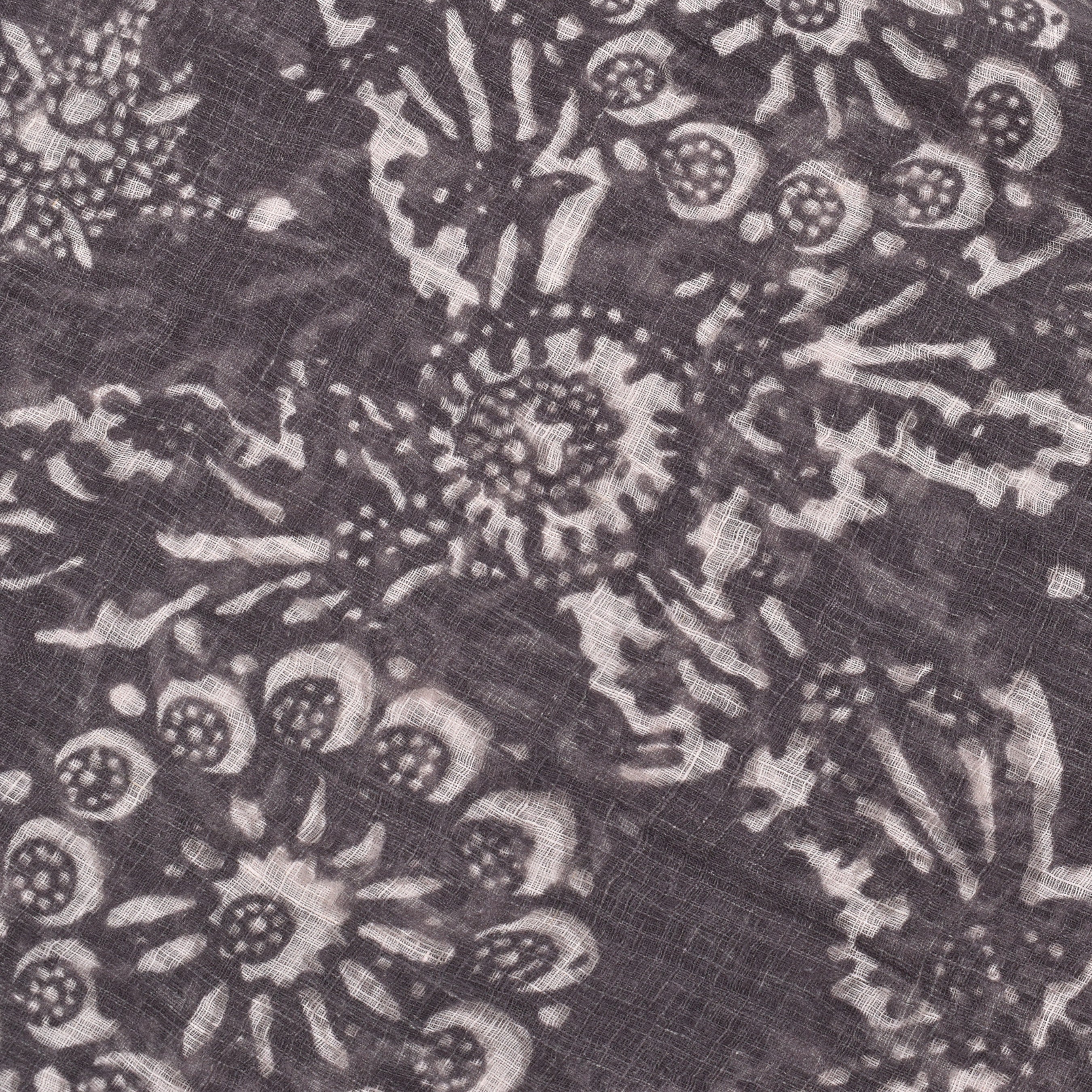 BRUNELLO CUCINELLI WOMEN'S 100% LINEN FLORAL SCARF