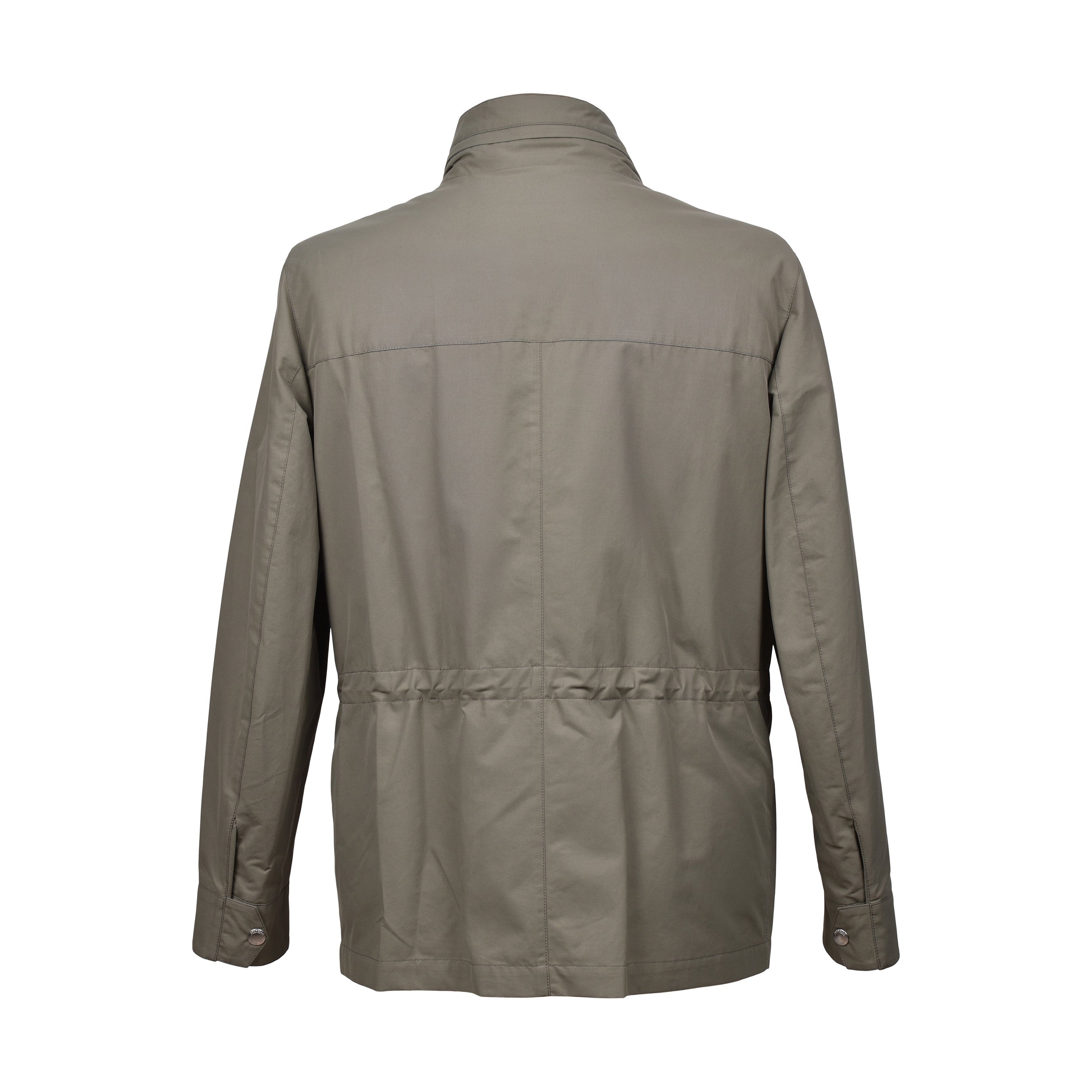 BRUNELLO CUCINELLI MEN'S COTTON BLEND REMOVABLE DUAL LAYER JACKET / OVERCOAT