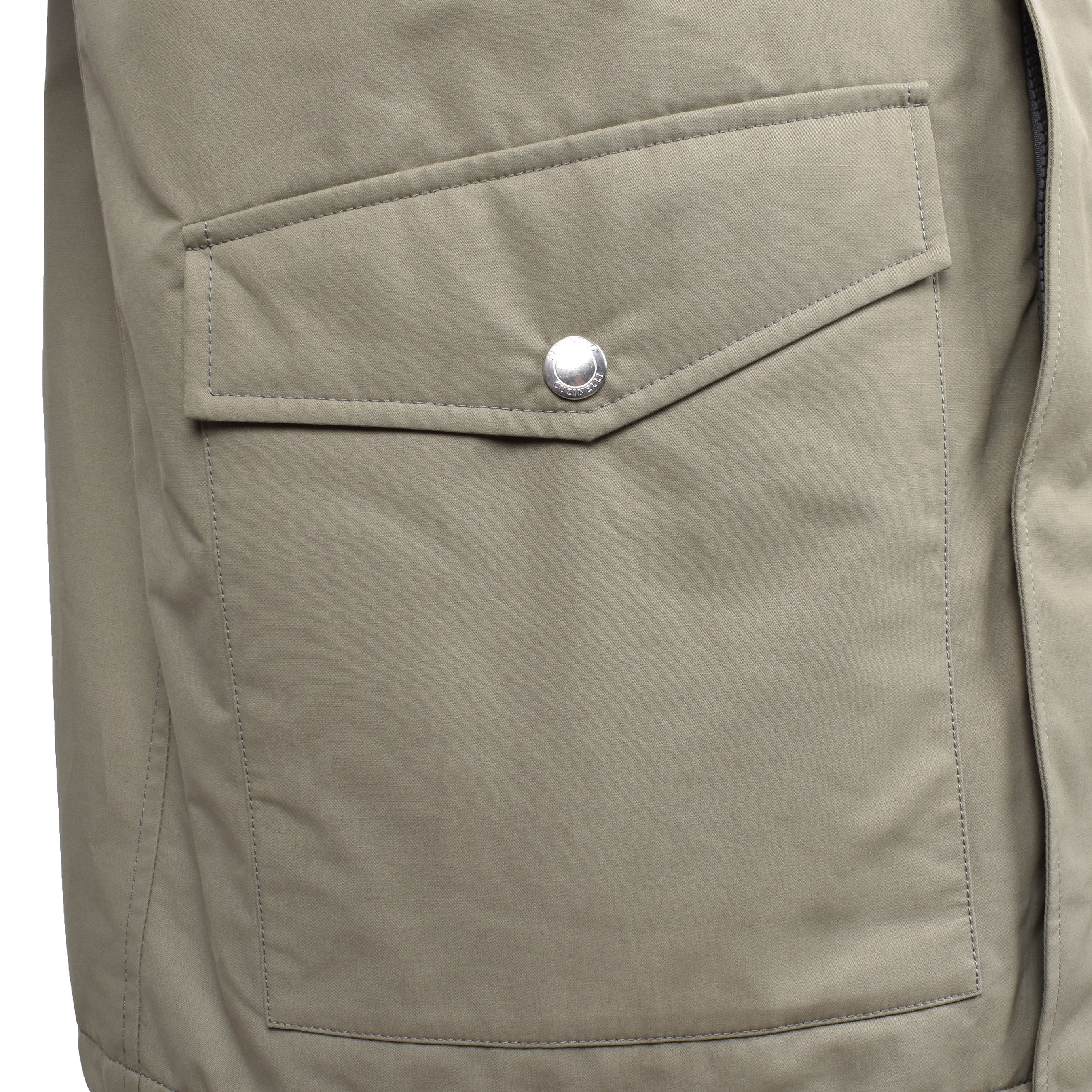 BRUNELLO CUCINELLI MEN'S SAGE GREEN DOWN FILLED PUFFER JACKET/PARKA