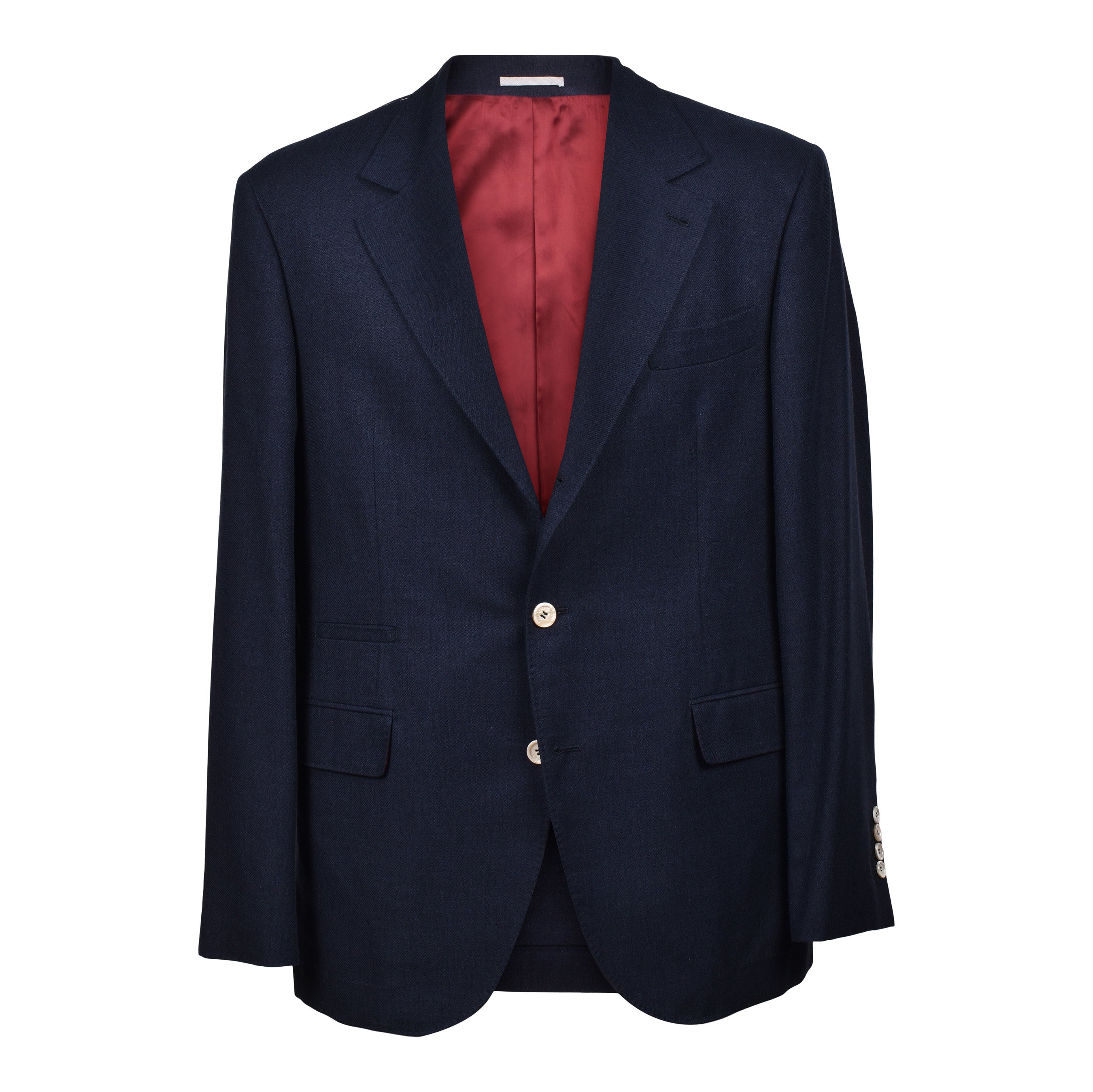 BRUNELLO CUCINELLI MEN'S 3 BUTTON WOOL BLEND CASUAL BLUE SUIT NEW
