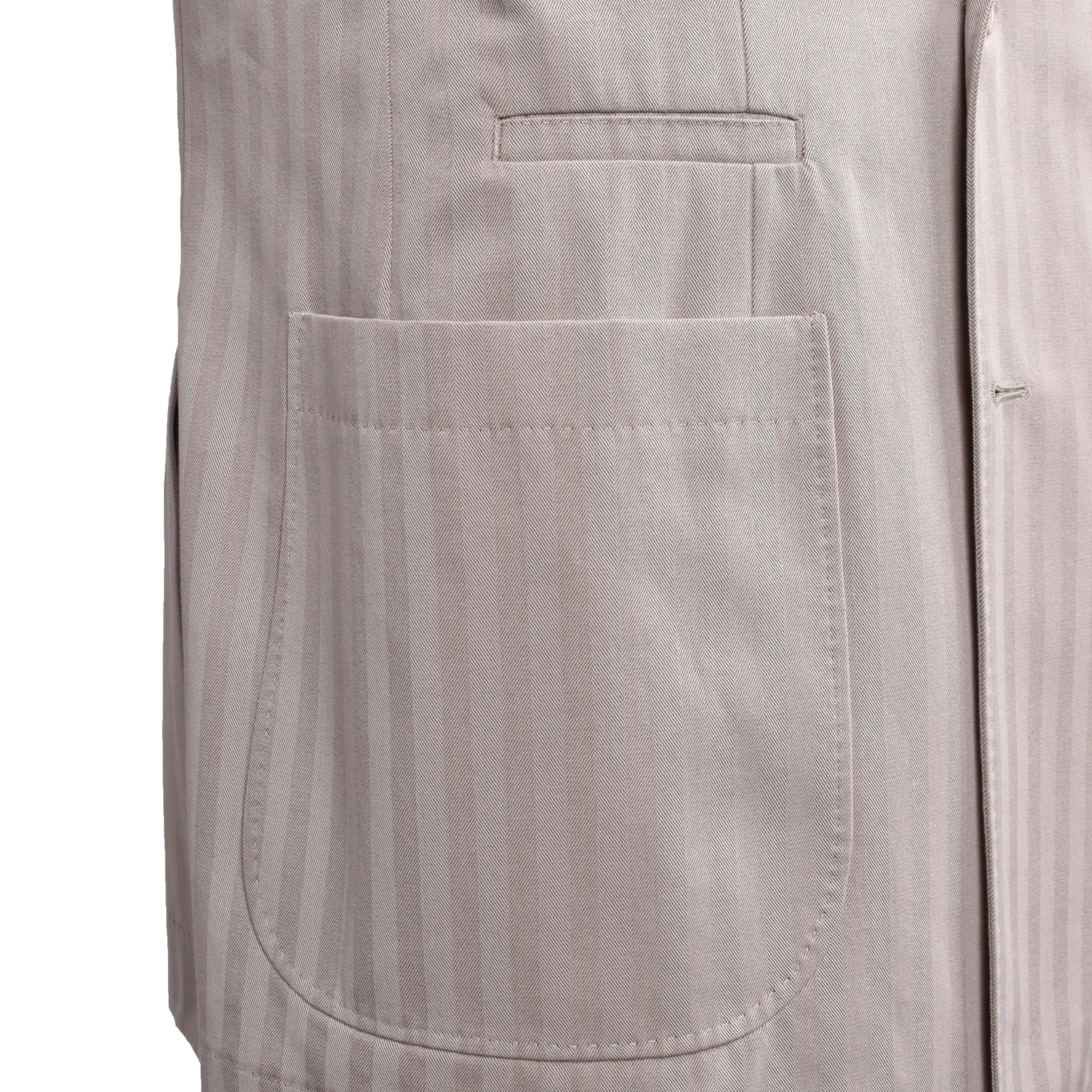 BRUNELLO CUCINELLI MEN'S LIGHT TAUPE DOUBLE BREASTED SUIT