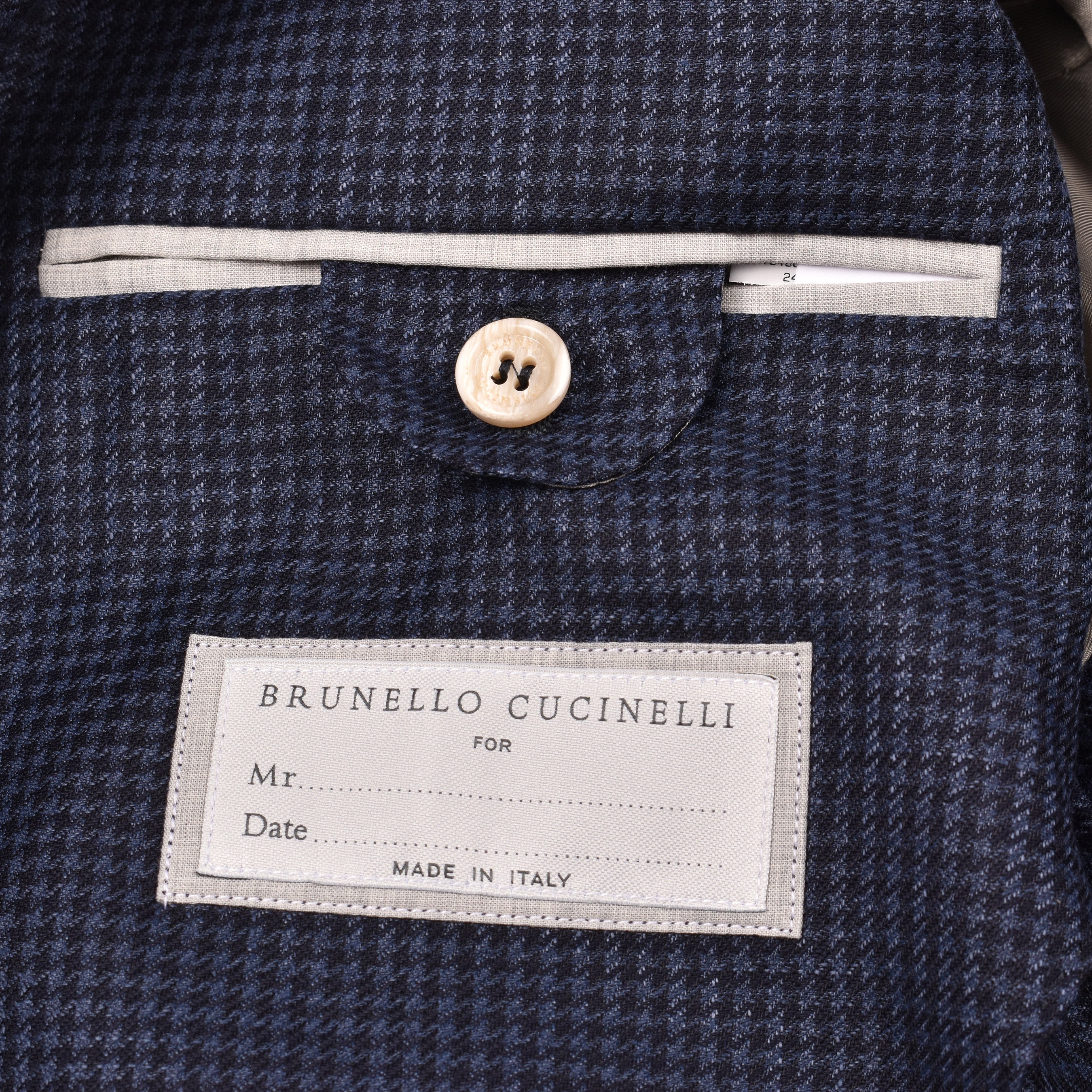 BRUNELLO CUCINELLI MEN'S HOUND'S TOOTH 3 BUTTON DOUBLE BREASTED CASUAL SUIT NEW