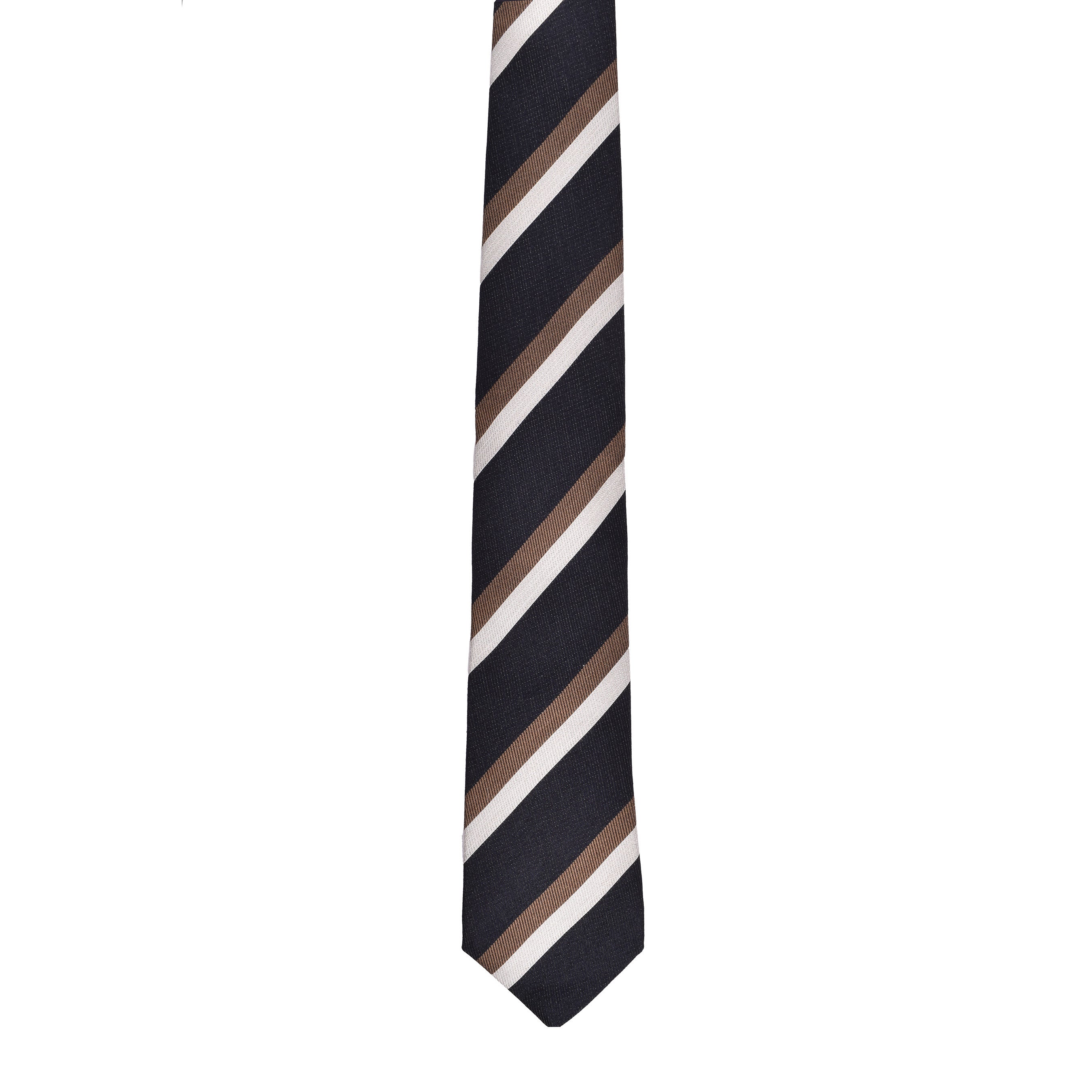 BRUNELLO CUCINELLI MEN'S WOOL BLEND STRIPED TIE NEW