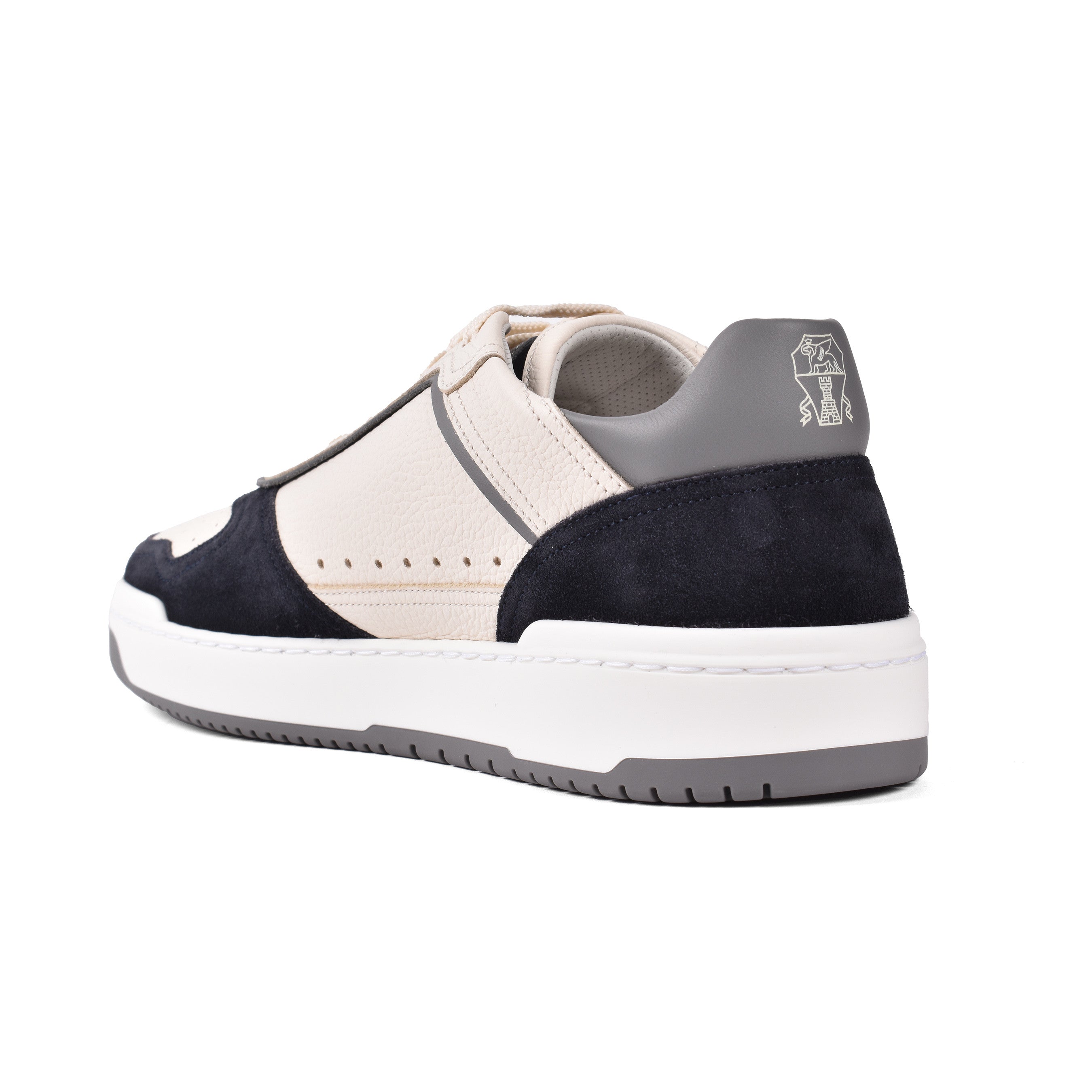 BRUNELLO CUCINELLI MEN'S 100% LEATHER TWO TONE FASHION RUNNER SNEAKER SHOE NEW