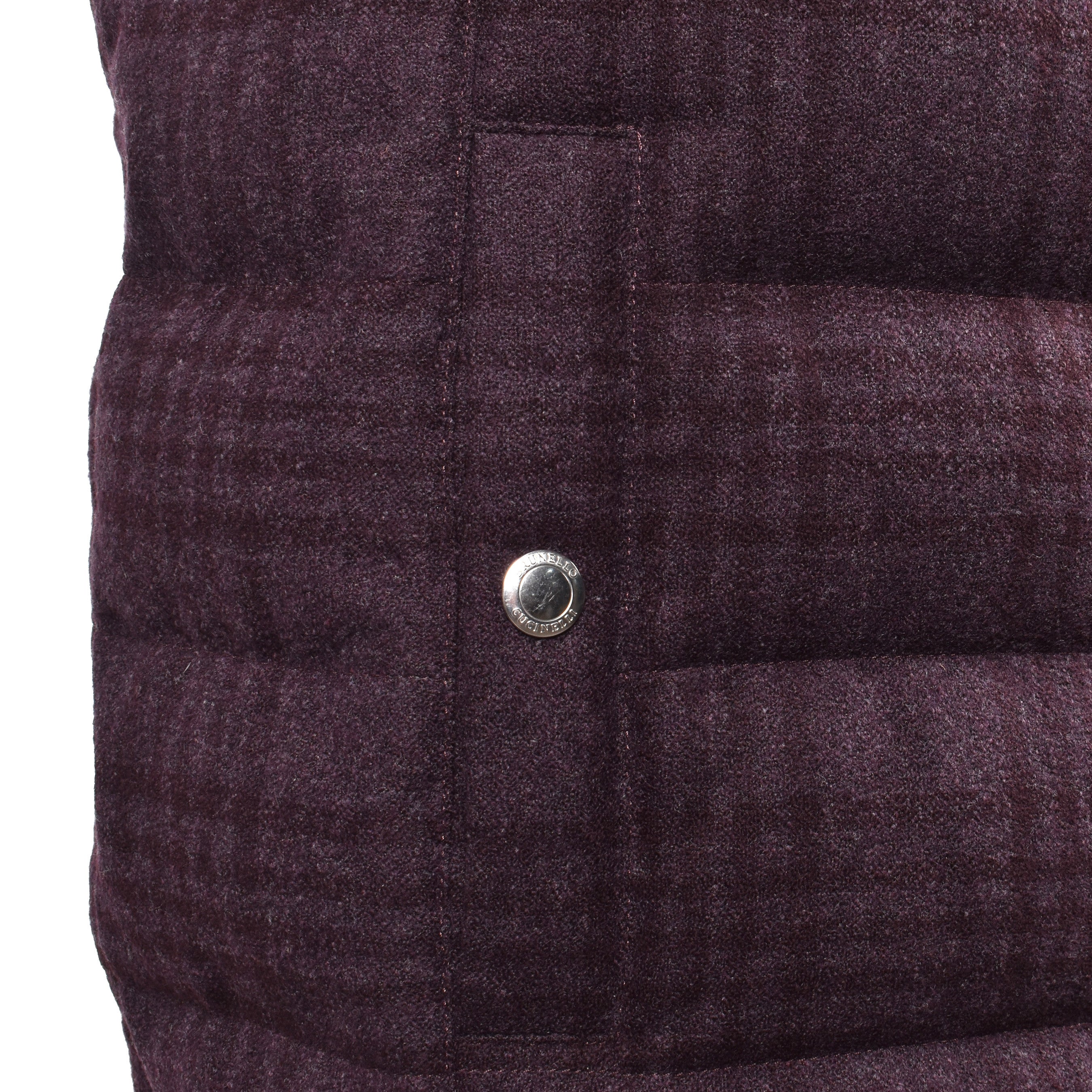 BRUNELLO CUCINELLI MEN'S CASHMERE BLEND QUILTED PUFFER BIKER VEST