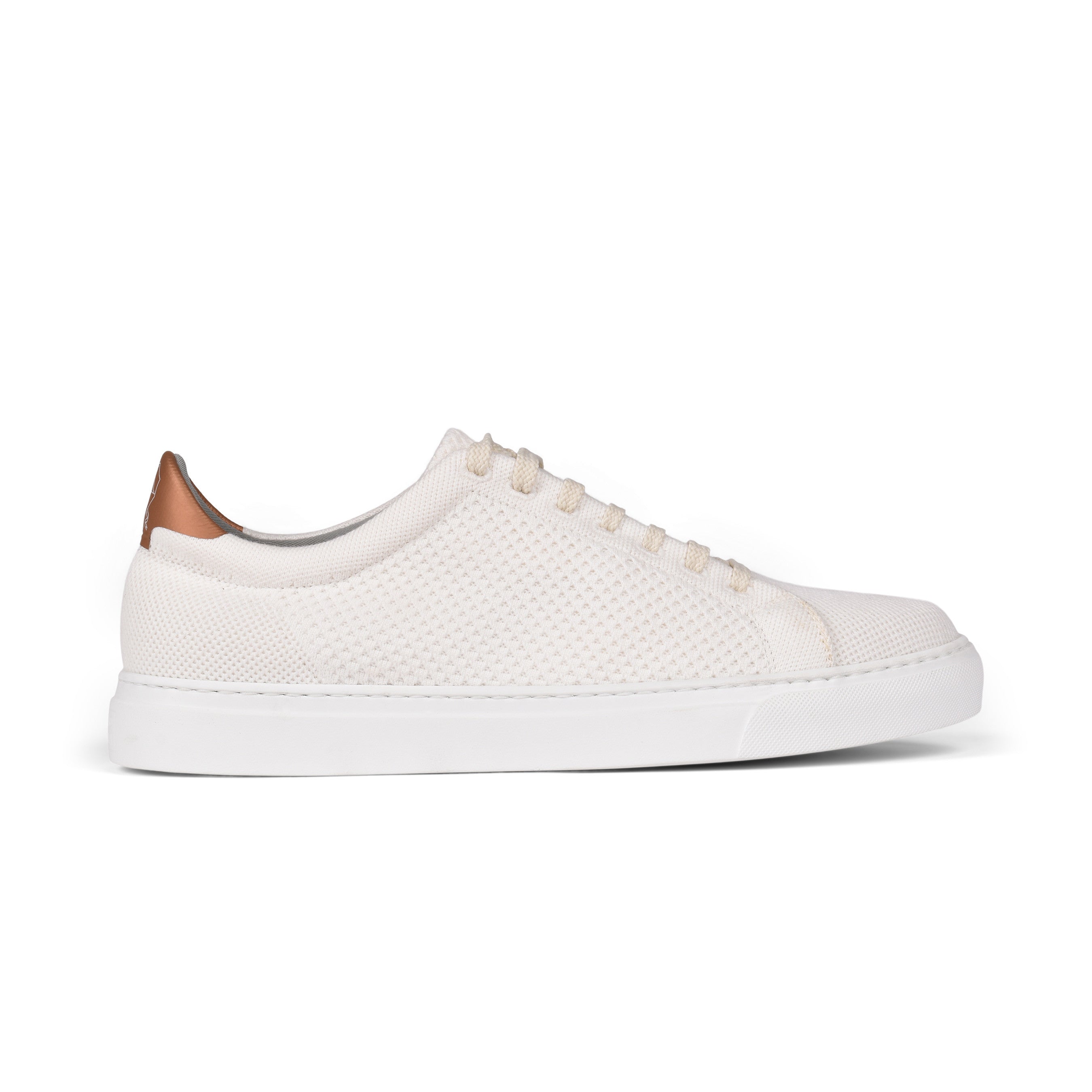 BRUNELLO CUCINELLI MEN'S WHITE LOW TOP CASUAL KNIT FASHION SNEAKERS SHOES NEW