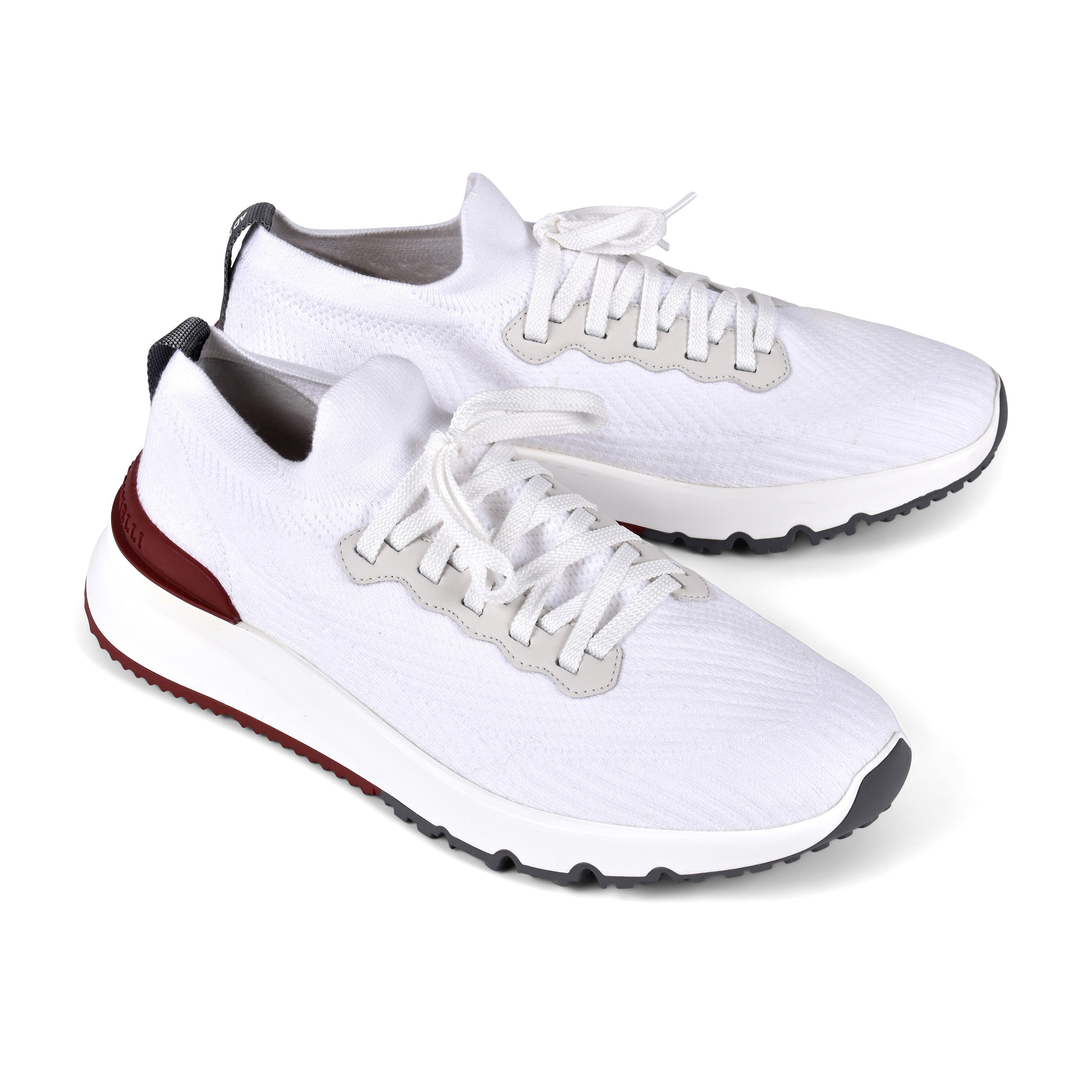 BRUNELLO CUCINELLI MEN'S TWO TONE FASHION KNIT RUNNER SNEAKER