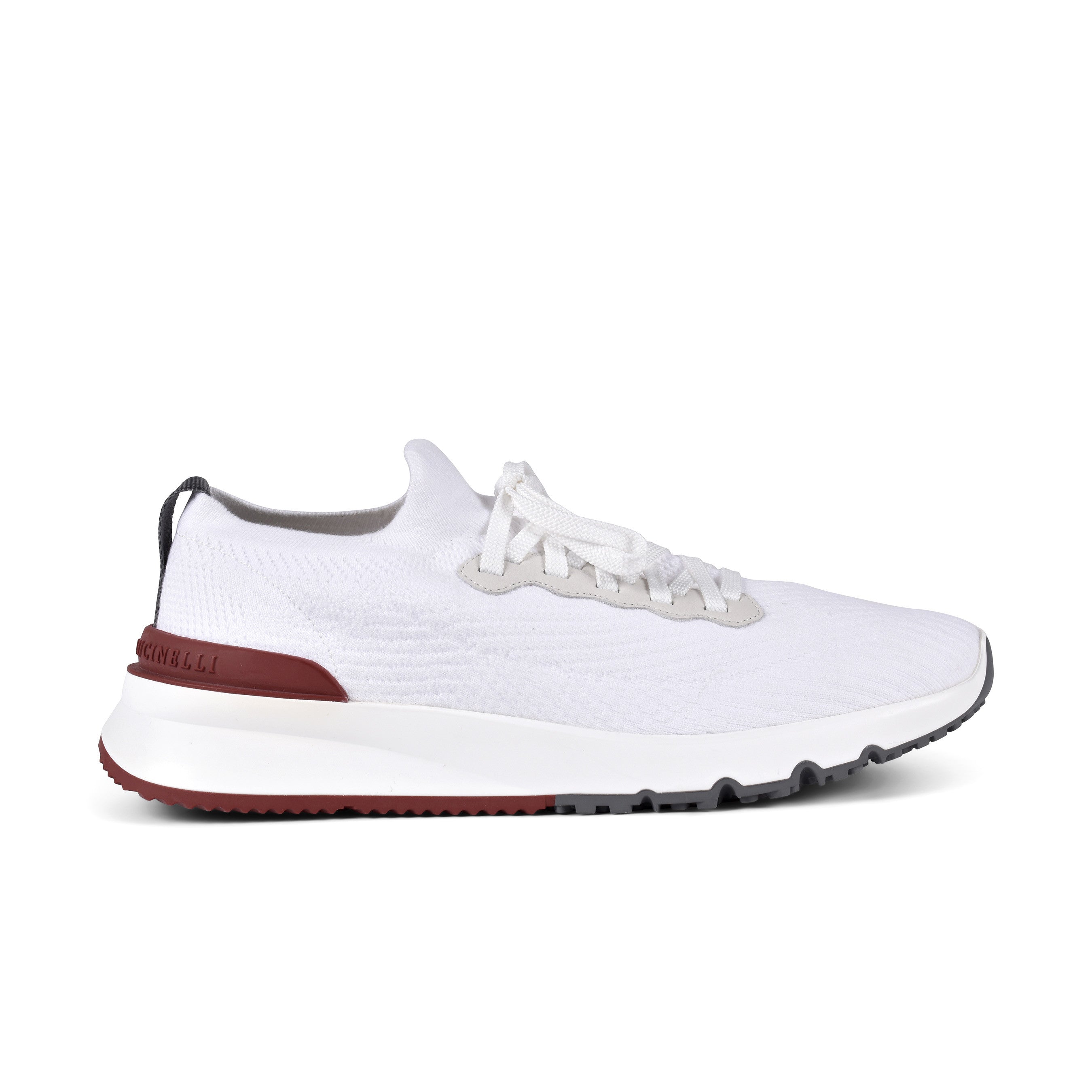BRUNELLO CUCINELLI MEN'S TWO TONE FASHION KNIT RUNNER SNEAKER