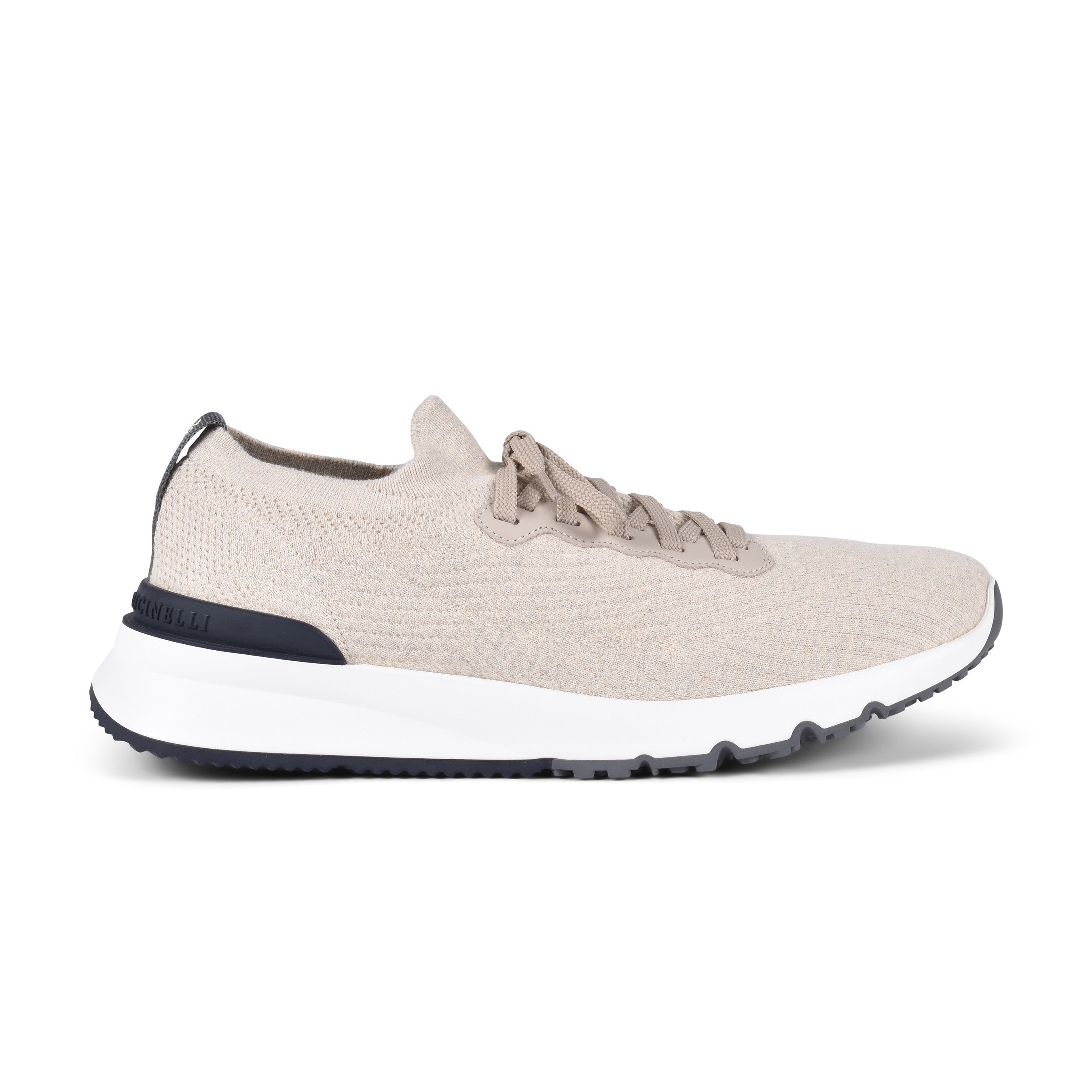 BRUNELLO CUCINELLI MEN'S TWO TONE KNIT RUNNER FASHION SNEAKER NEW