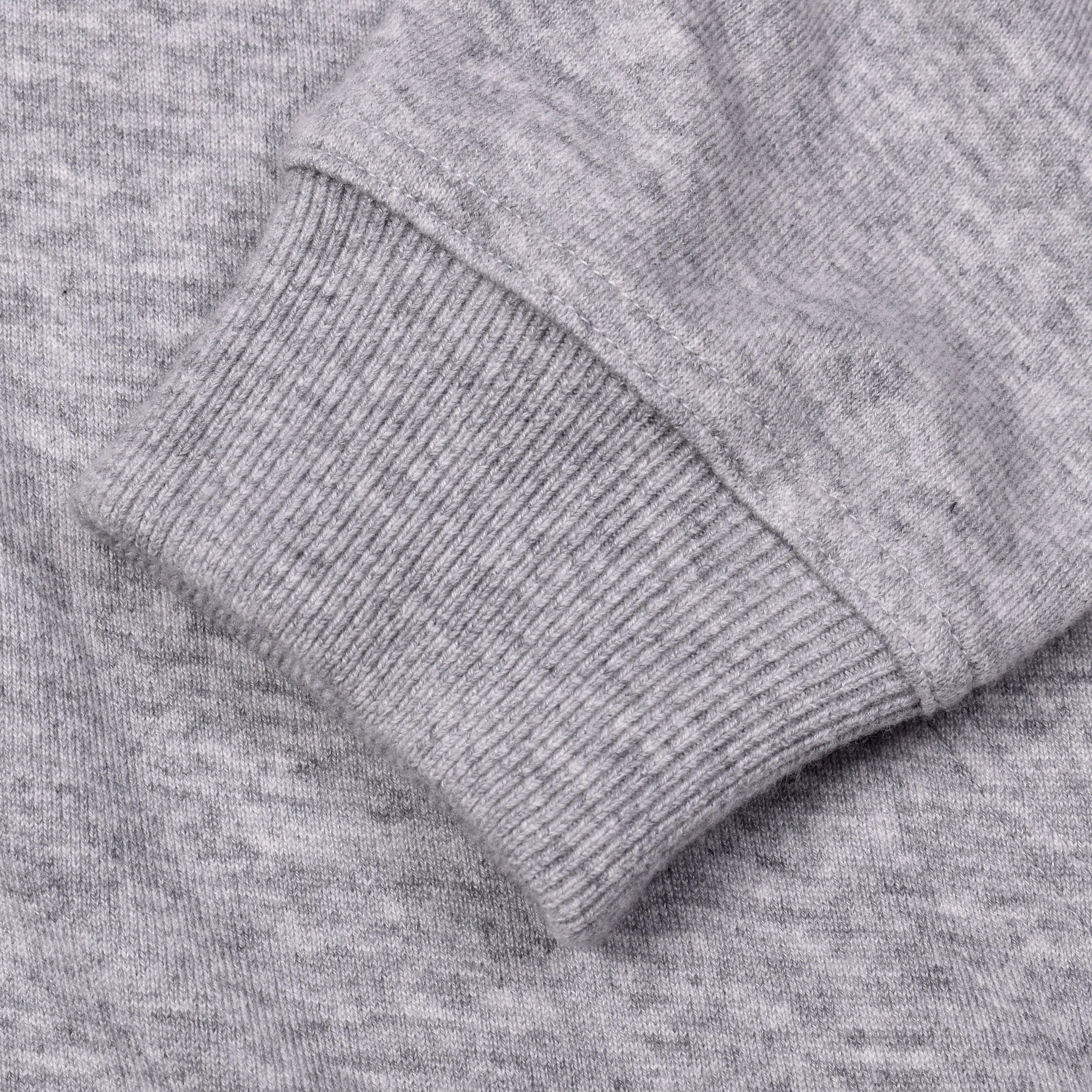 BRUNELLO CUCINELLI MEN'S LUXURIOUS GRAY CASHMERE BLEND ZIP UP HOODIE SWEATSHIRT