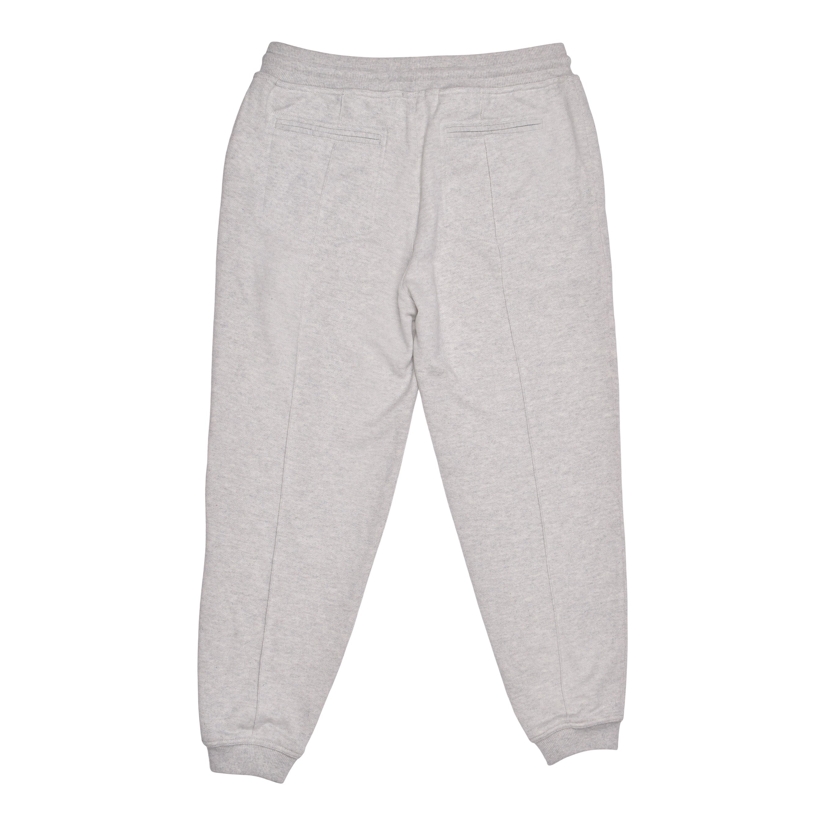 BRUNELLO CUCINELLI MEN'S LIGHT GREY WOOL JOGGER TROUSERS