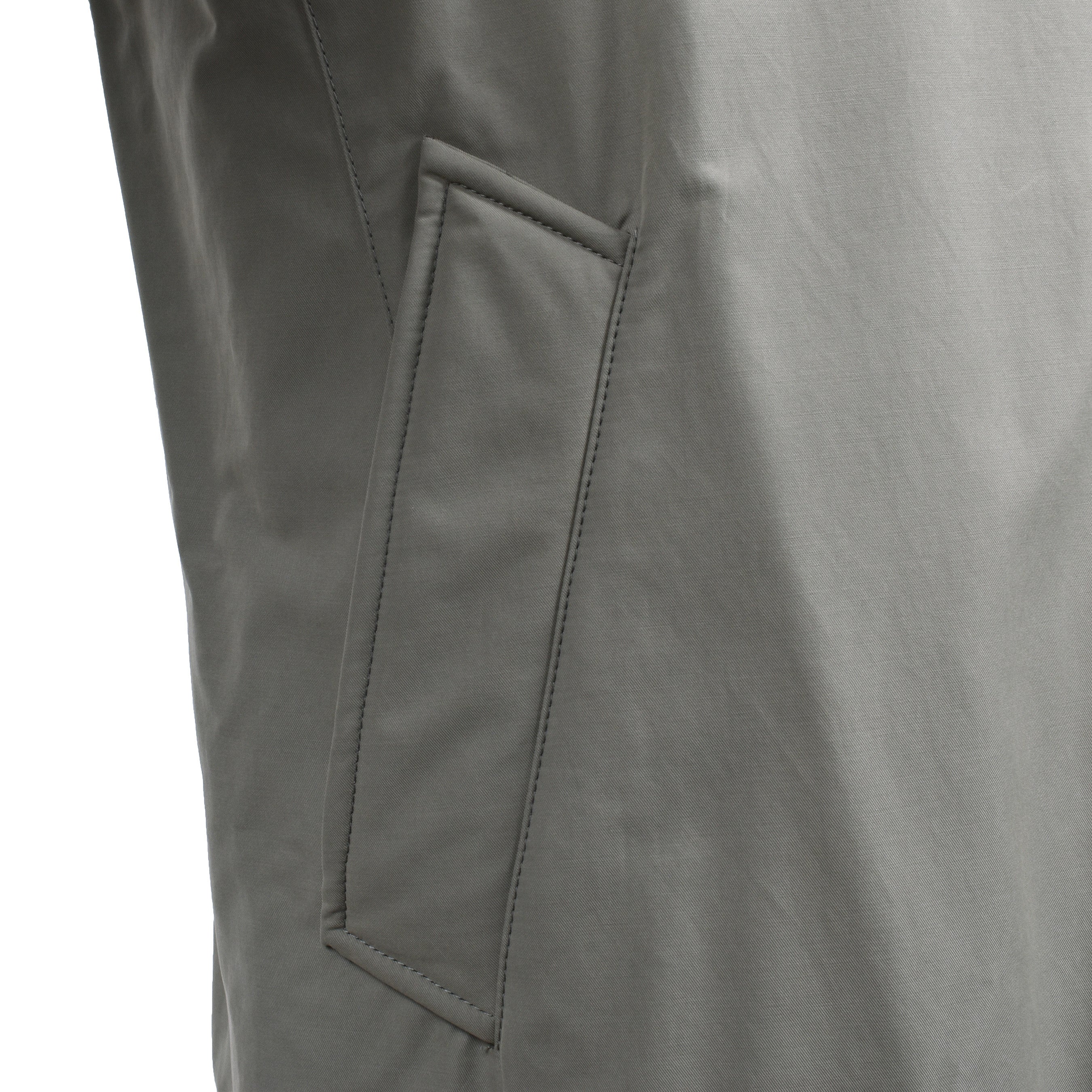 BRUNELLO CUCINELLI MEN'S KAKI DOWN-FILLED TRENCH COAT