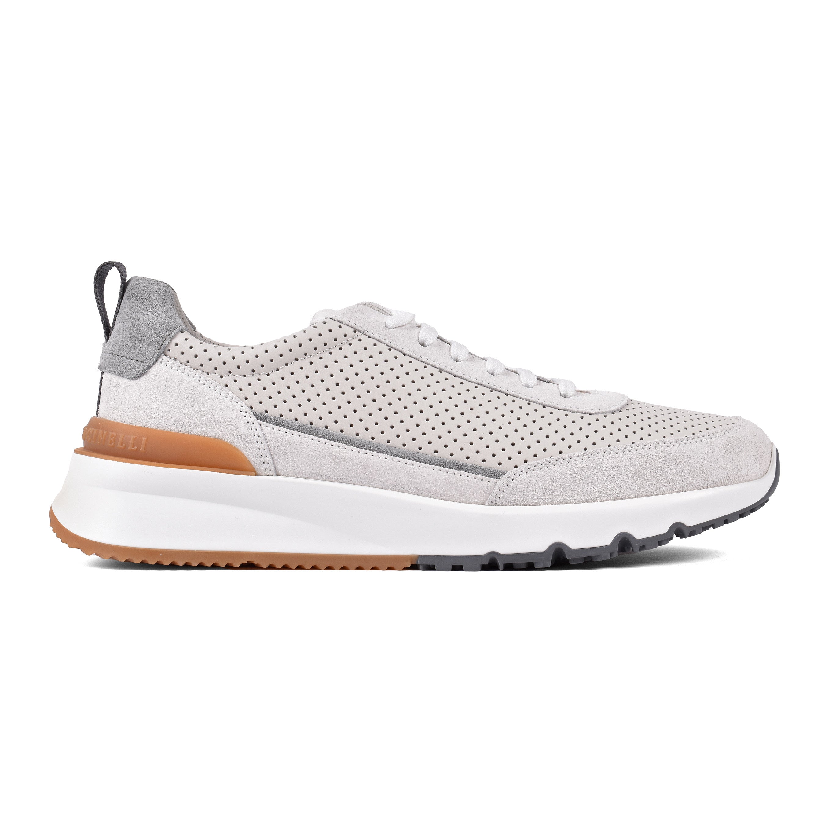 BRUNELLO CUCINELLI MEN'S 100% LEATHER TWO TONE FASHION RUNNER SNEAKER SHOE NEW