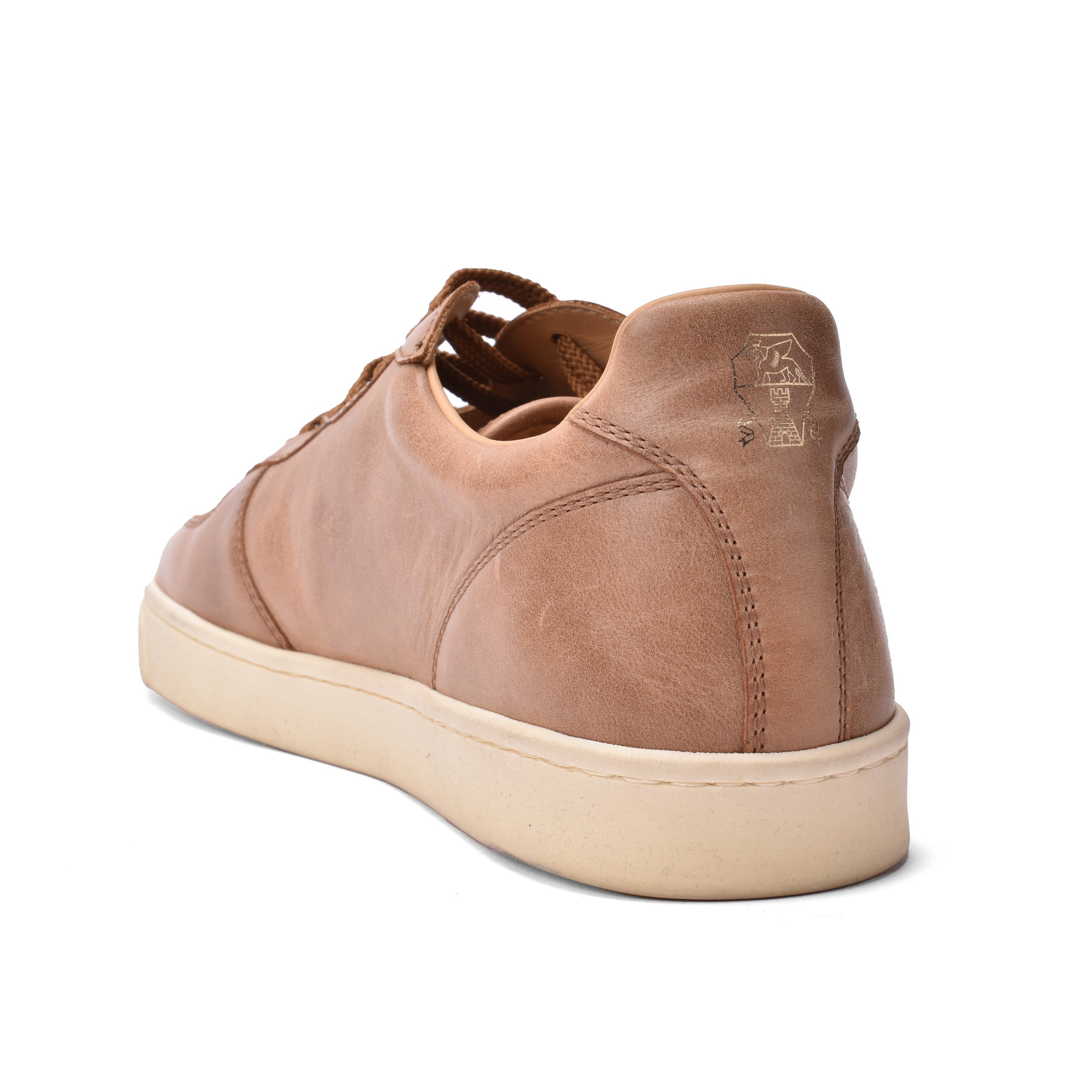 BRUNELLO CUCINELLI MEN'S 100% LEATHER LIGHT BROWN FASHION SNEAKER SHOES