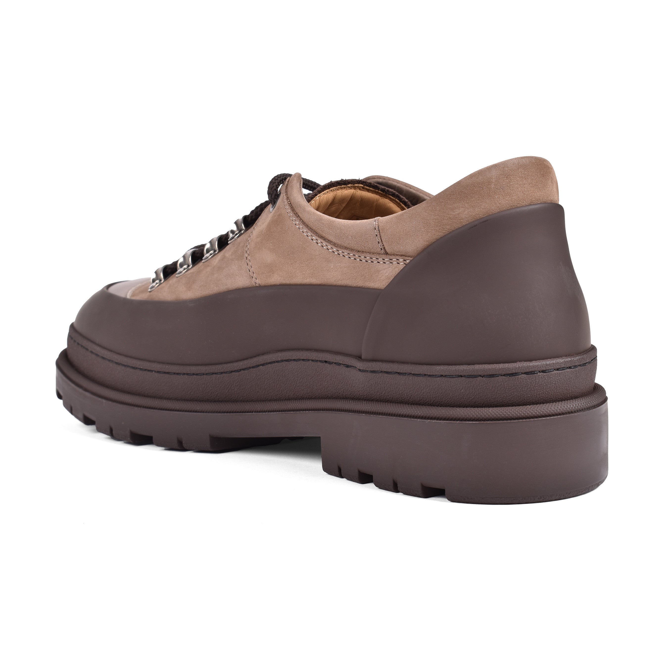 BRUNELLO CUCINELLI MEN'S 100% LEATHER HIKING STYLE LOW TOP CASUAL SHOE NEW