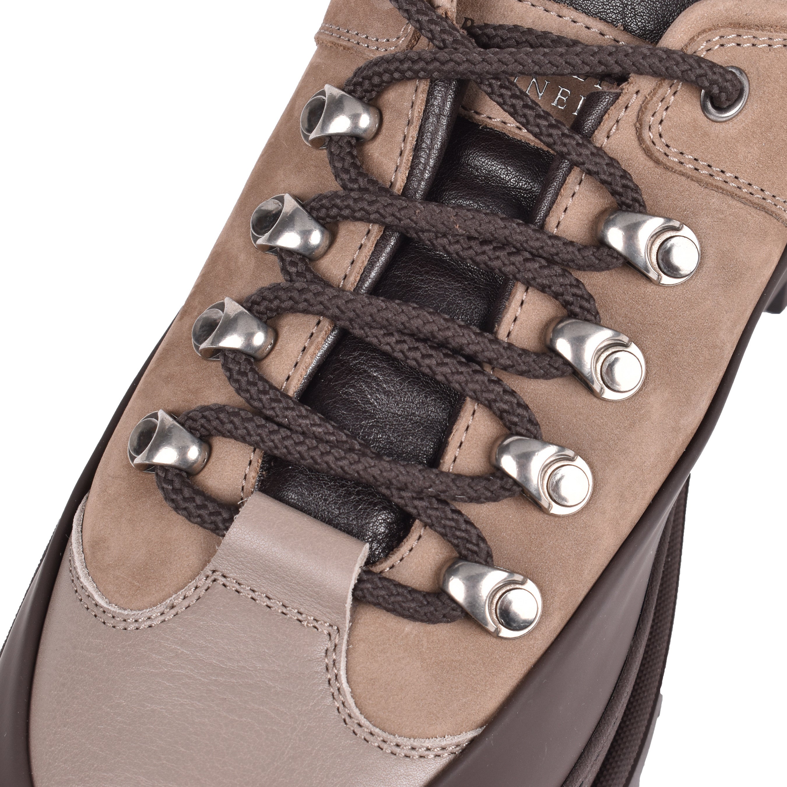 BRUNELLO CUCINELLI MEN'S 100% LEATHER HIKING STYLE LOW TOP CASUAL SHOE NEW