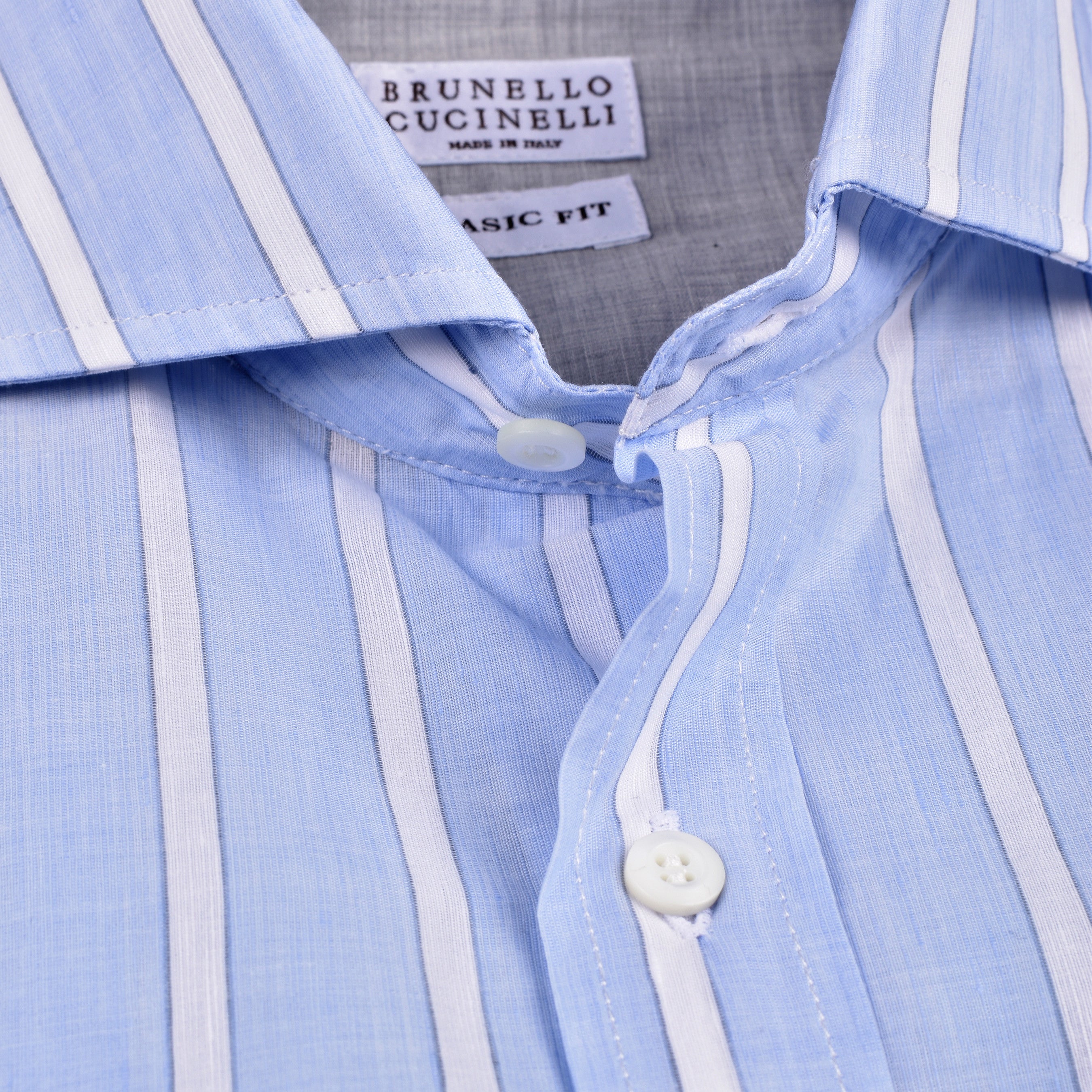 BRUNELLO CUCINELLI MENS 100% COTTON CASUAL LONG SLEEVE BUTTON DOWN SHIRT NEW