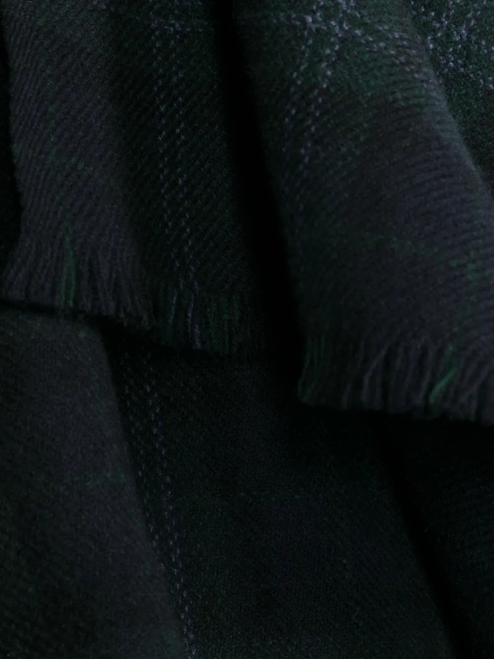 BRUNELLO CUCINELLI MEN'S BLUE PLAID CASHMERE SCARF
