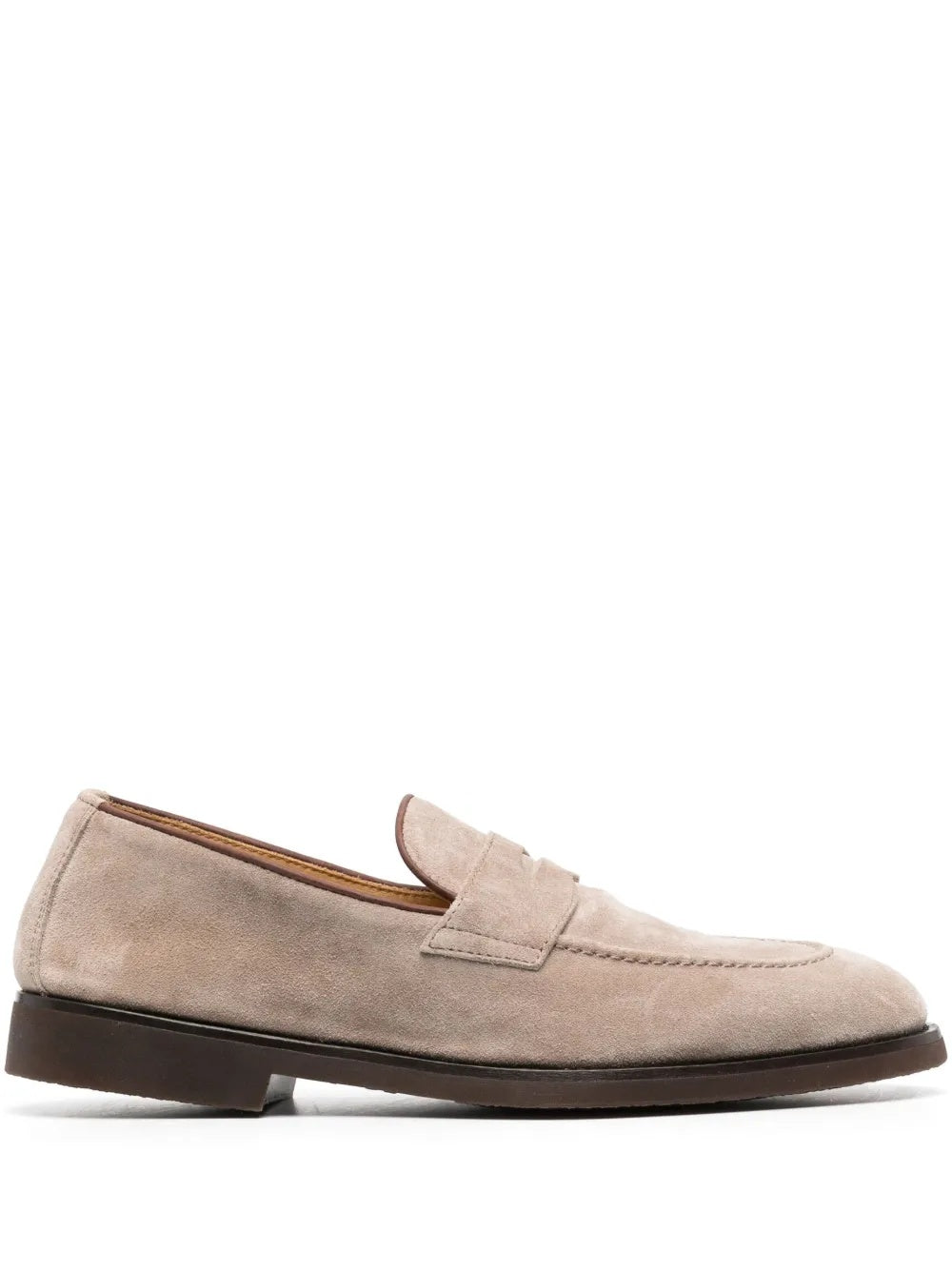 BRUNELLO CUCINELLI MEN'S AVOLA SUEDE PENNY LOAFER SHOES