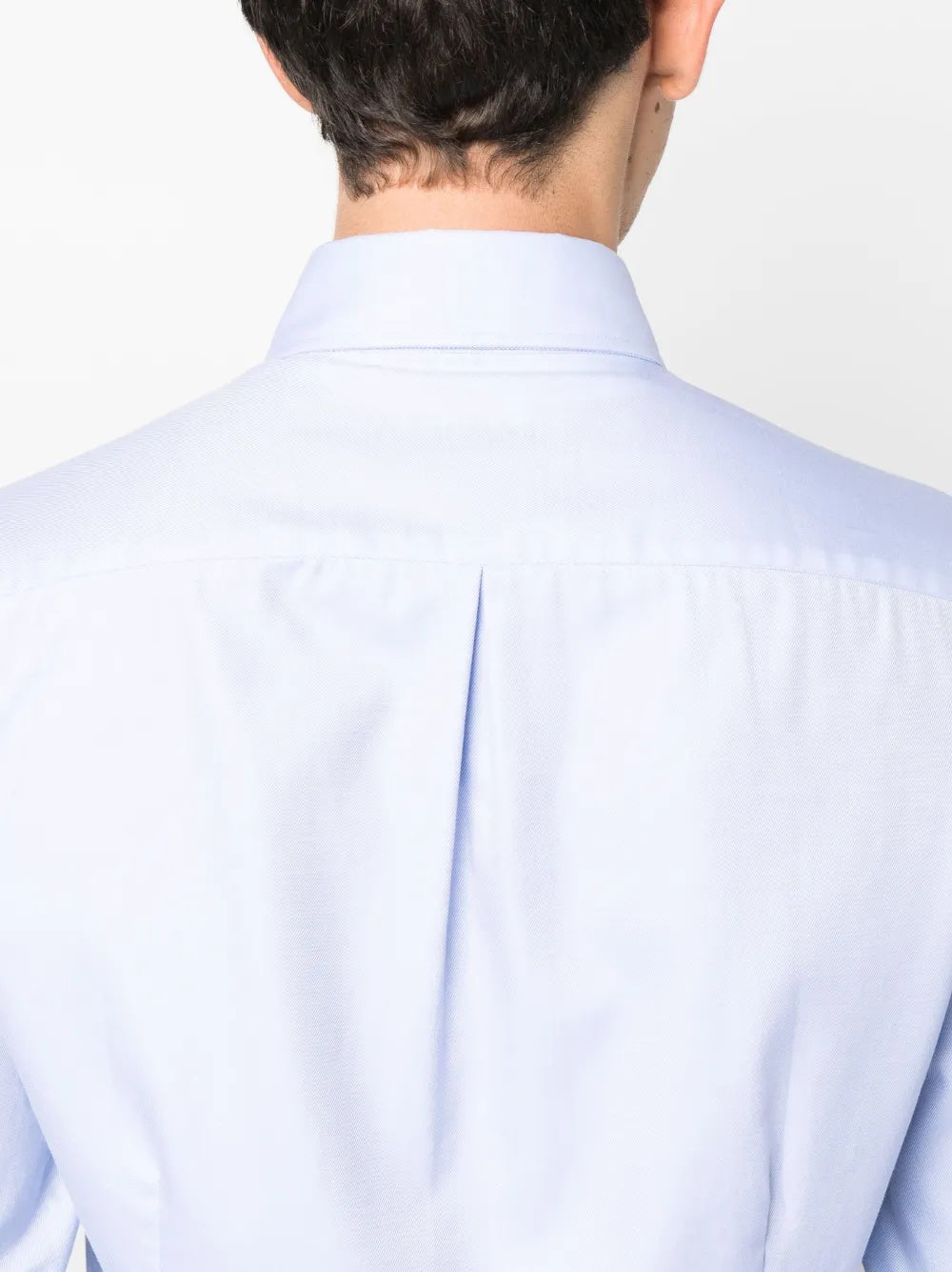 BRUNELLO CUCINELLI MEN'S LIGHT BLUE BUTTON-DOWN SHIRT