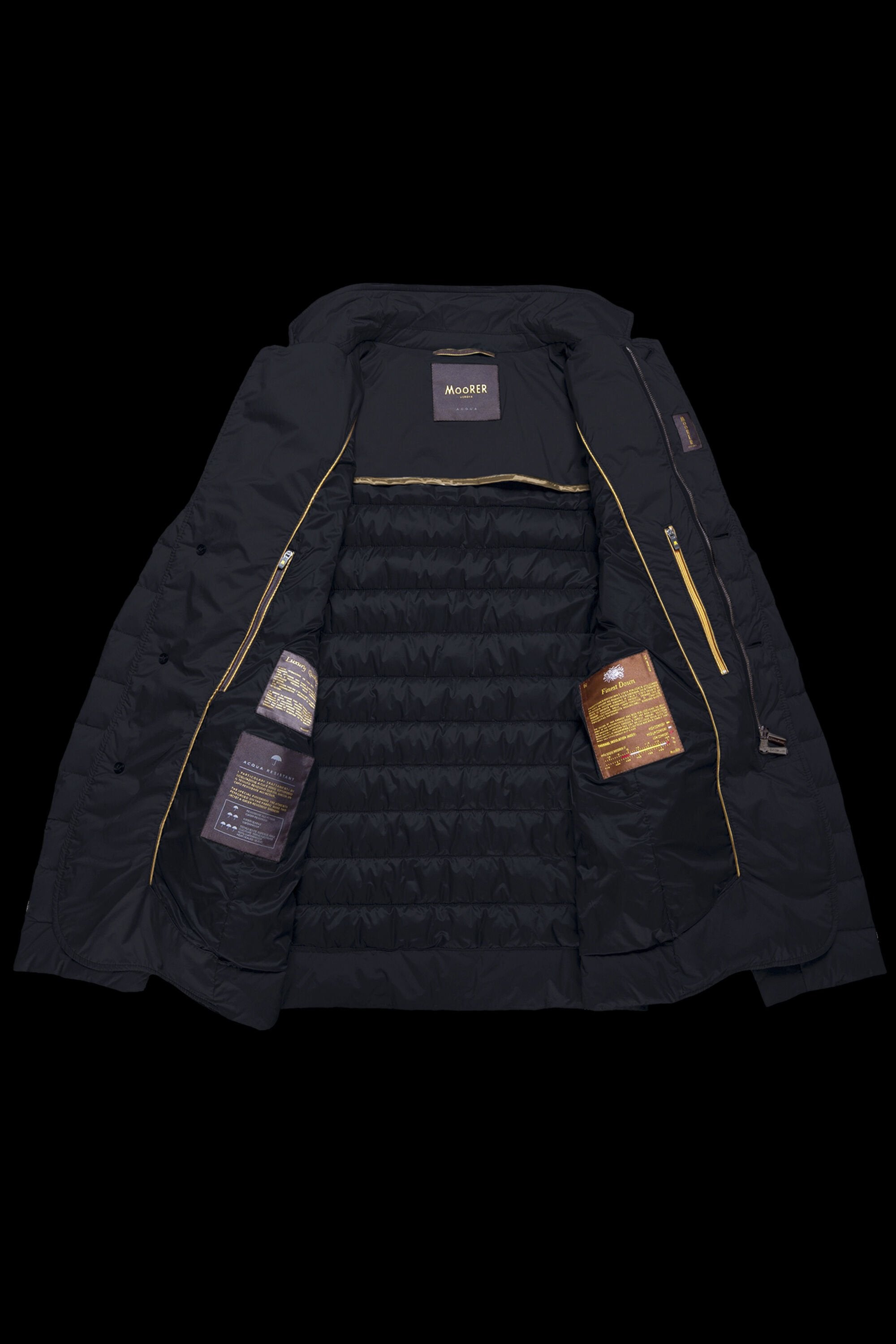 MOORER MEN'S DARK QUILTED BLAZER