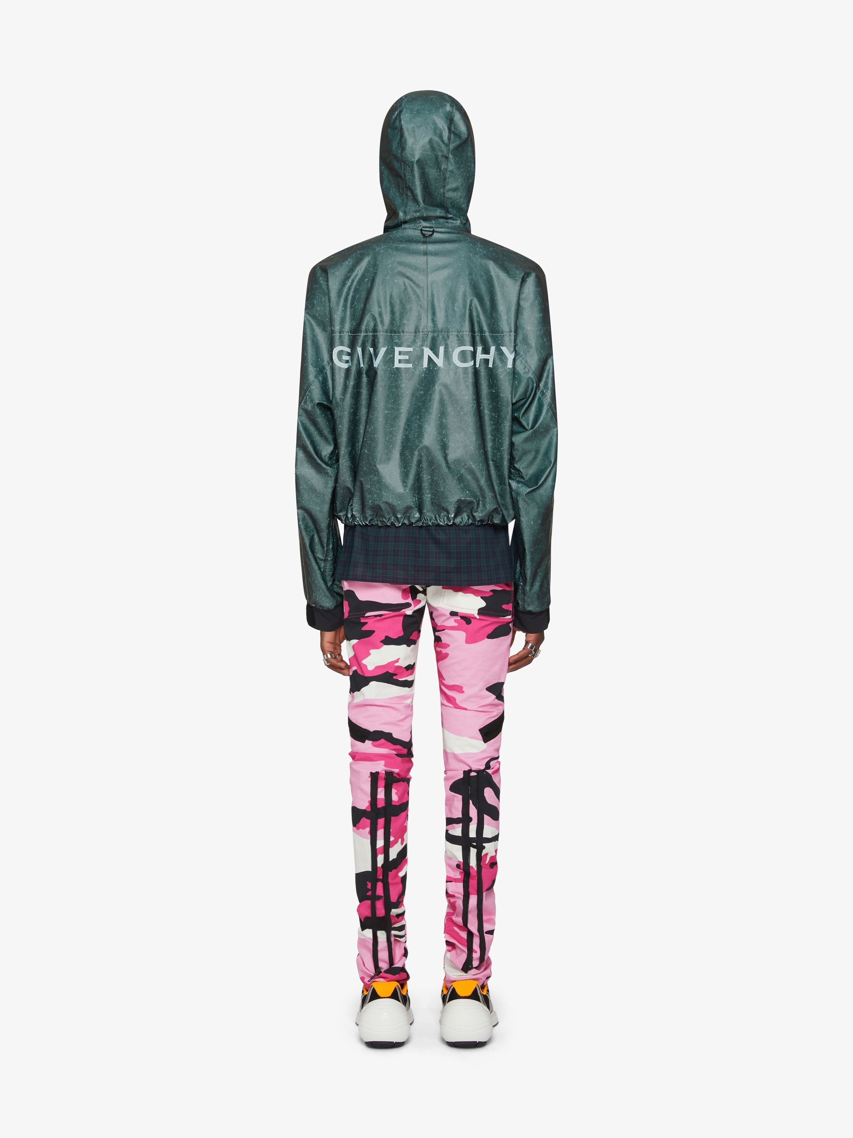 GIVENCHY MEN'S CROPPED GARMENT WASH PARKA NWT