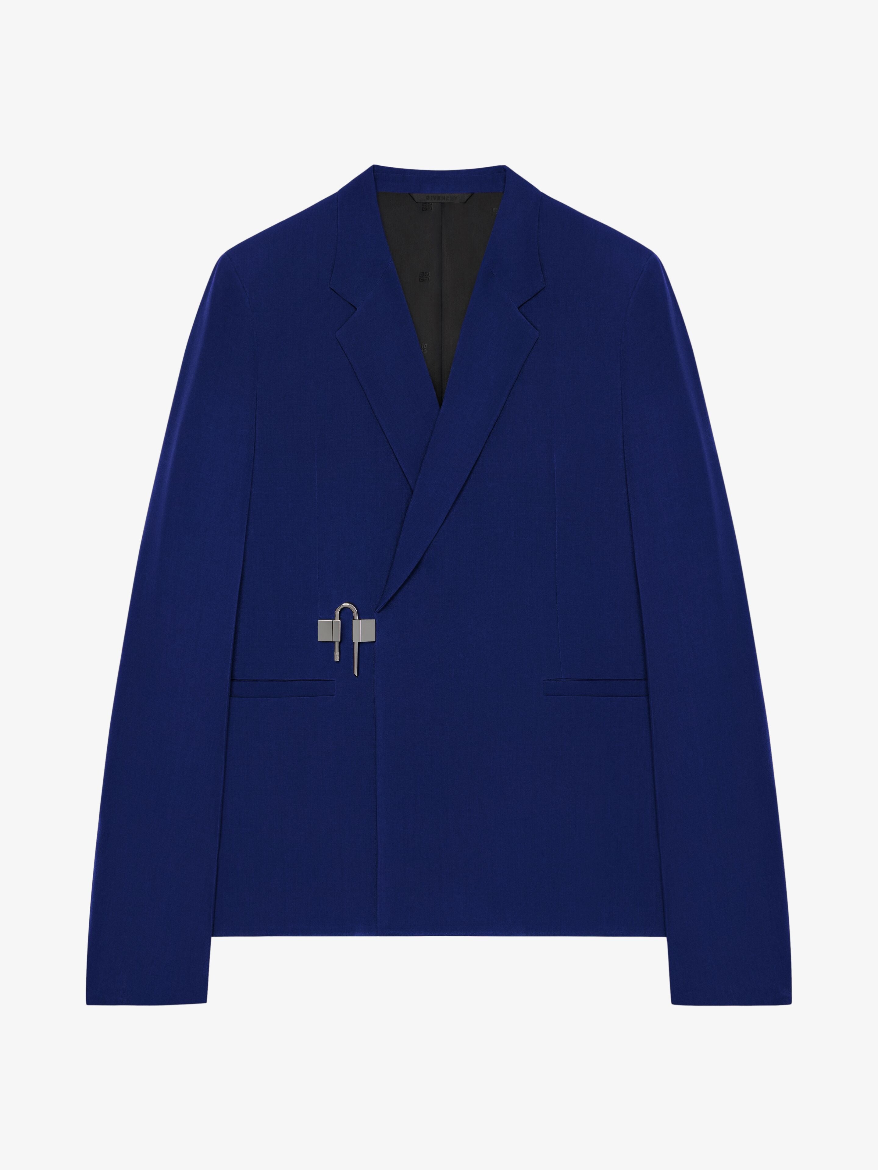 GIVENCHY MEN'S COBALT BLUE SLIM FIT JACKET