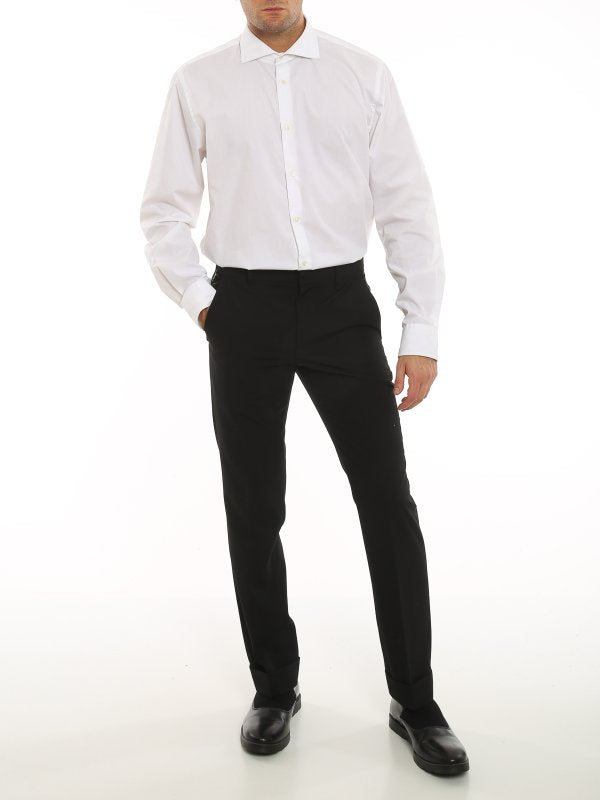 GIVENCHY MEN'S SLIMFIT TROUSERS  W/ CUFF AND ZIP DETAIL NWT