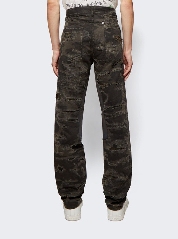 GIVENCHY MEN'S SLIM FIT DENIM TROUSERS W/ LEG YOKE NWT