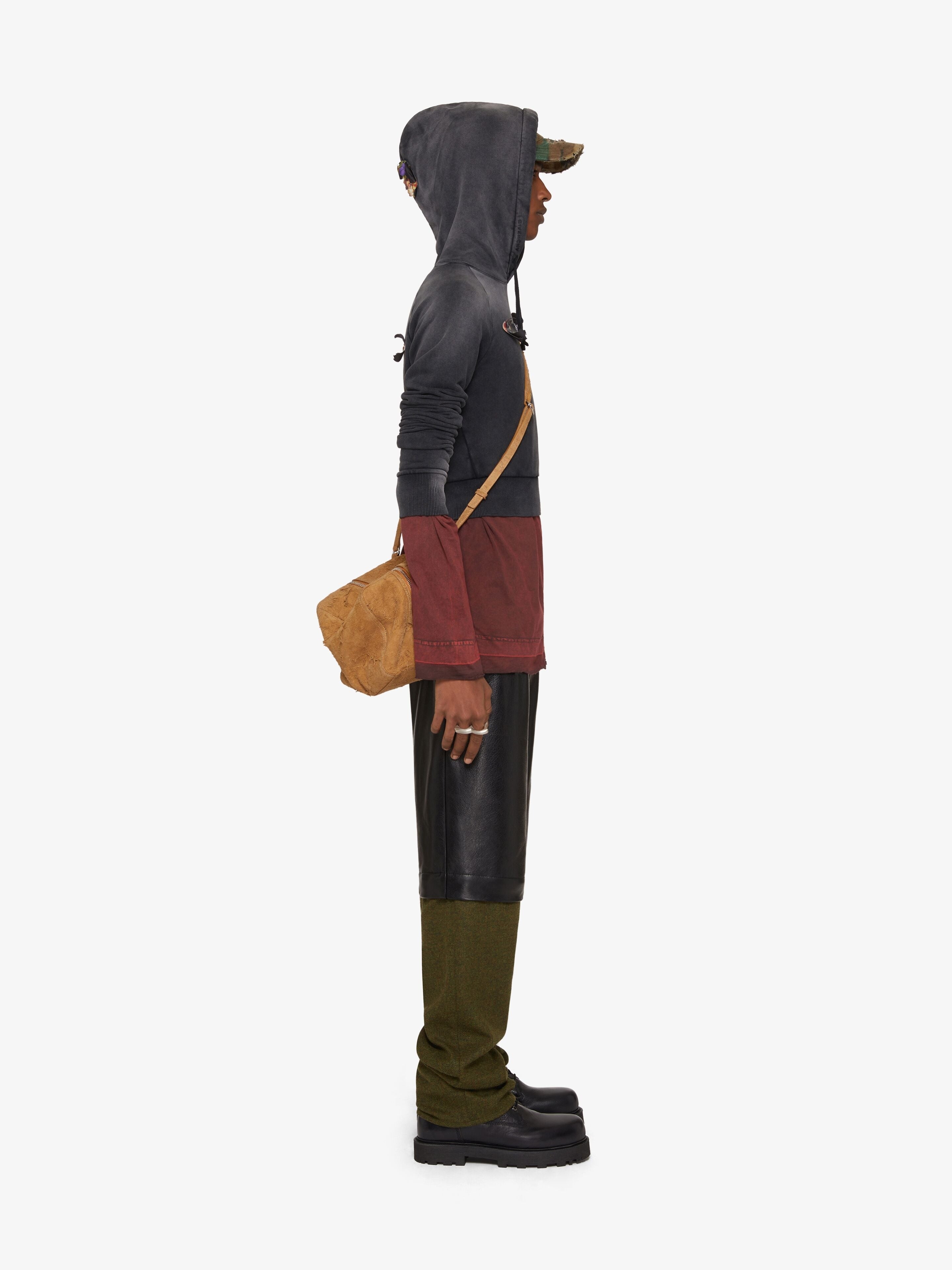 GIVENCHY MEN'S MULTI FABRICS LAYERS PANTS NWT