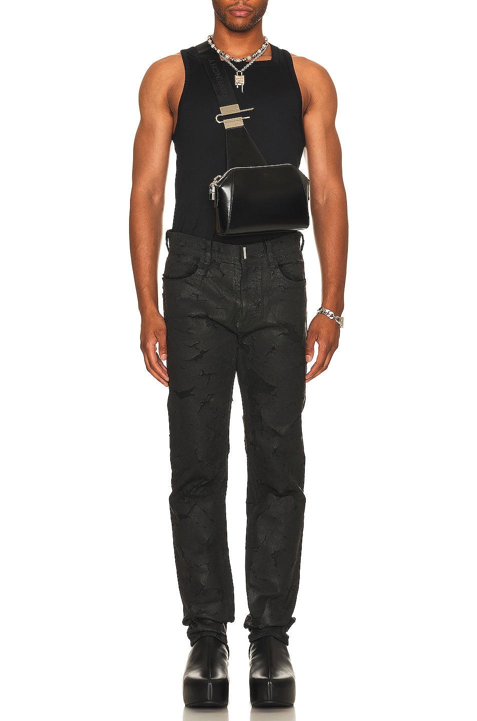 GIVENCHY MEN'S SLIM FIT SQUARE NECK  TANK TOP NWT