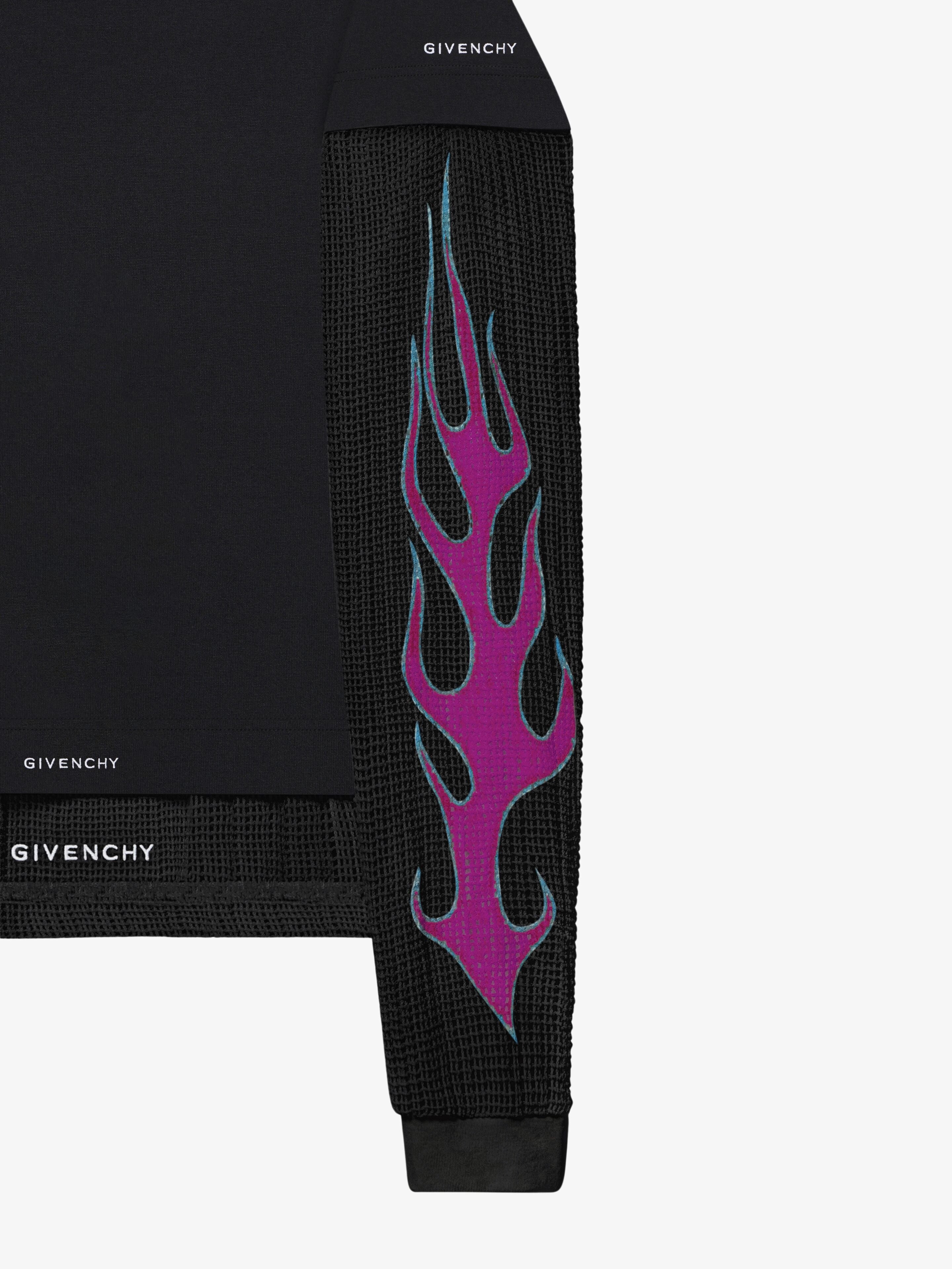 GIVENCHY MEN'S JERSEY & MESH HOODIE ALL-IN-ONE LOOK8/18 NWT