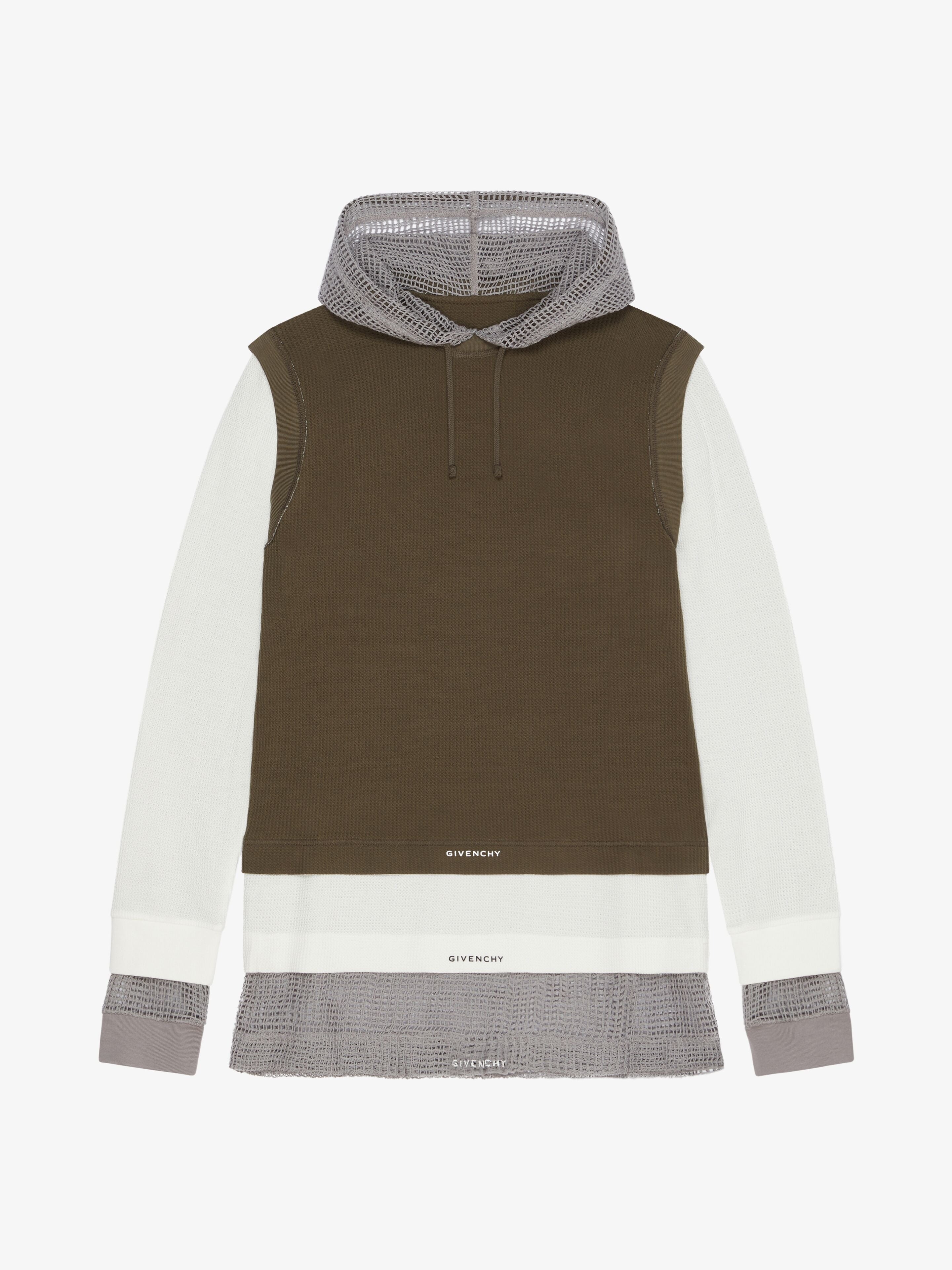 GIVENCHY MEN'S TIGHT TS & MESH HOOD ALL-IN-ONE LOOK 19 NWT